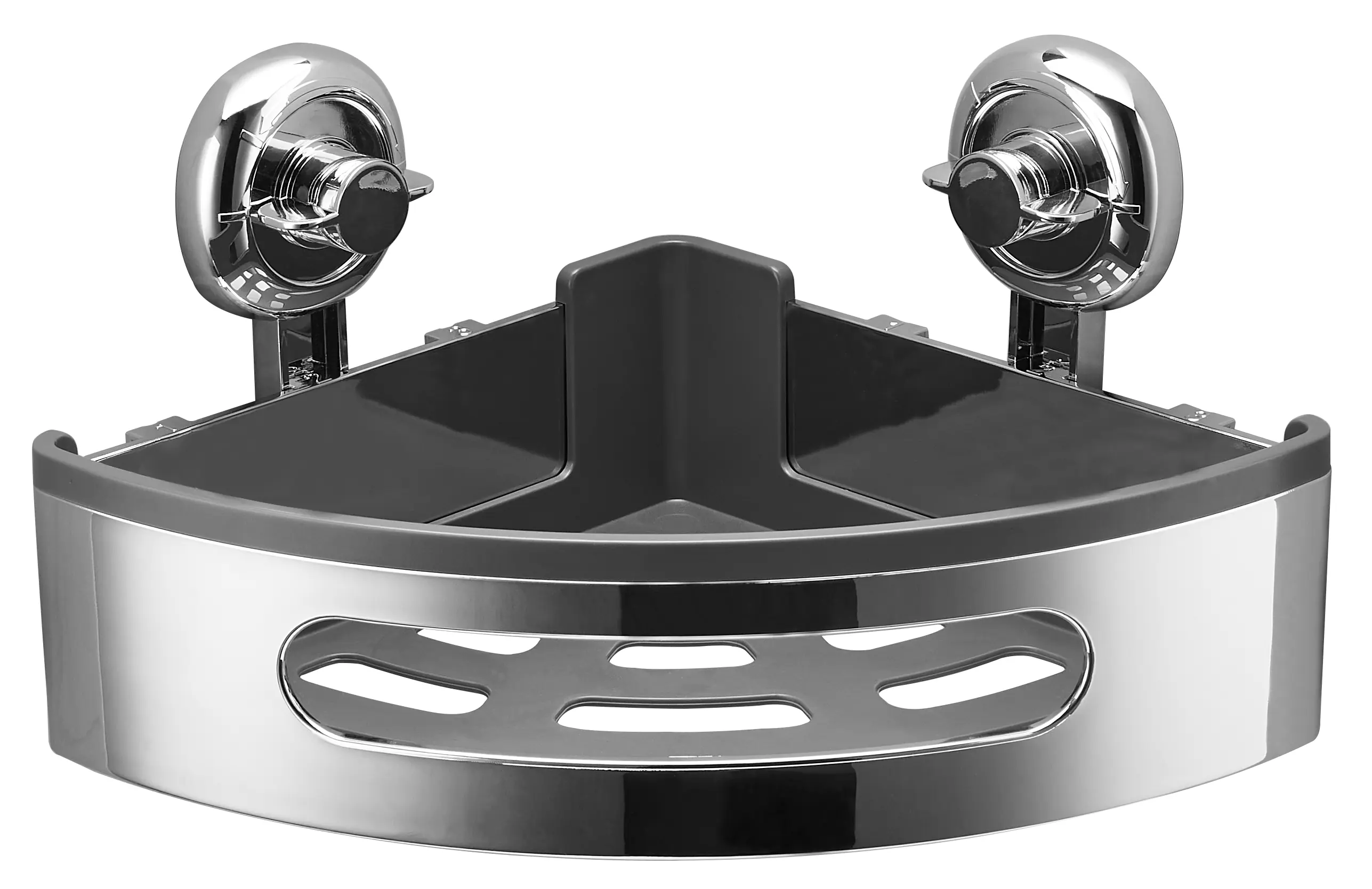 Primaster Eckduschkorb ohne Bohren Octopus Kunststoff chrom