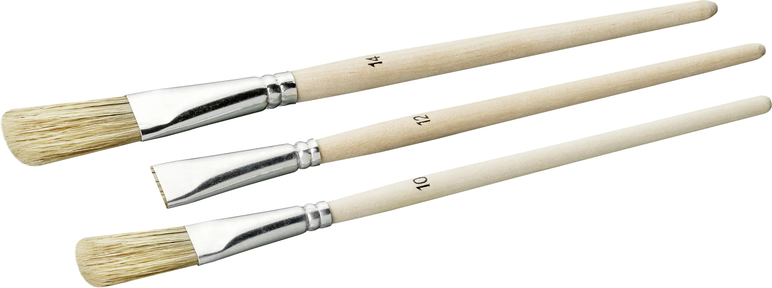 4013307709145 Color Expert Emaillelackpinselset 3-teilig helle Borste, Größe 10/12/14