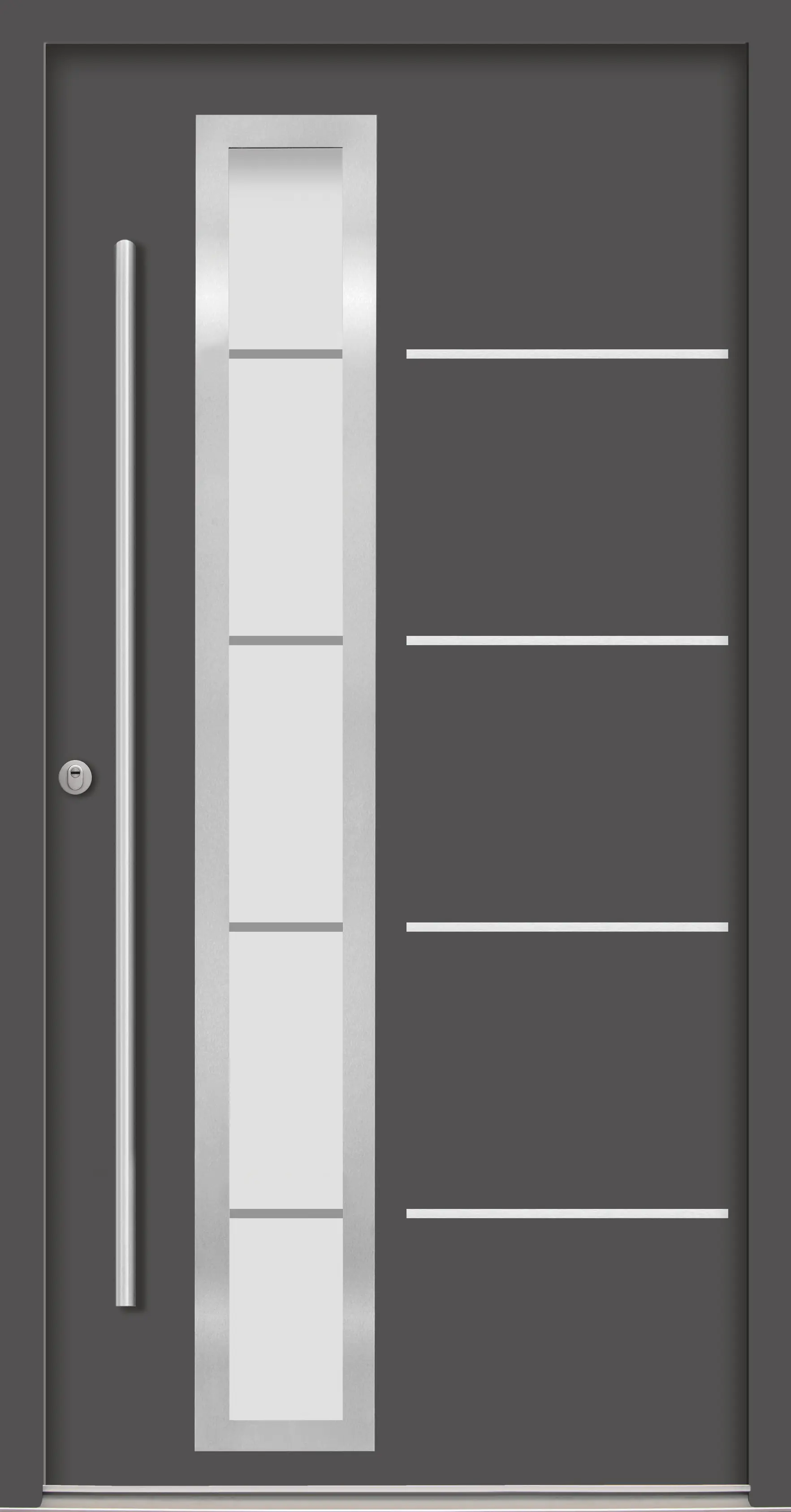 Splendoor Haustür Passivedoor Premium B06 RC2 Anthrazit DIN Links 100 x 210 cm