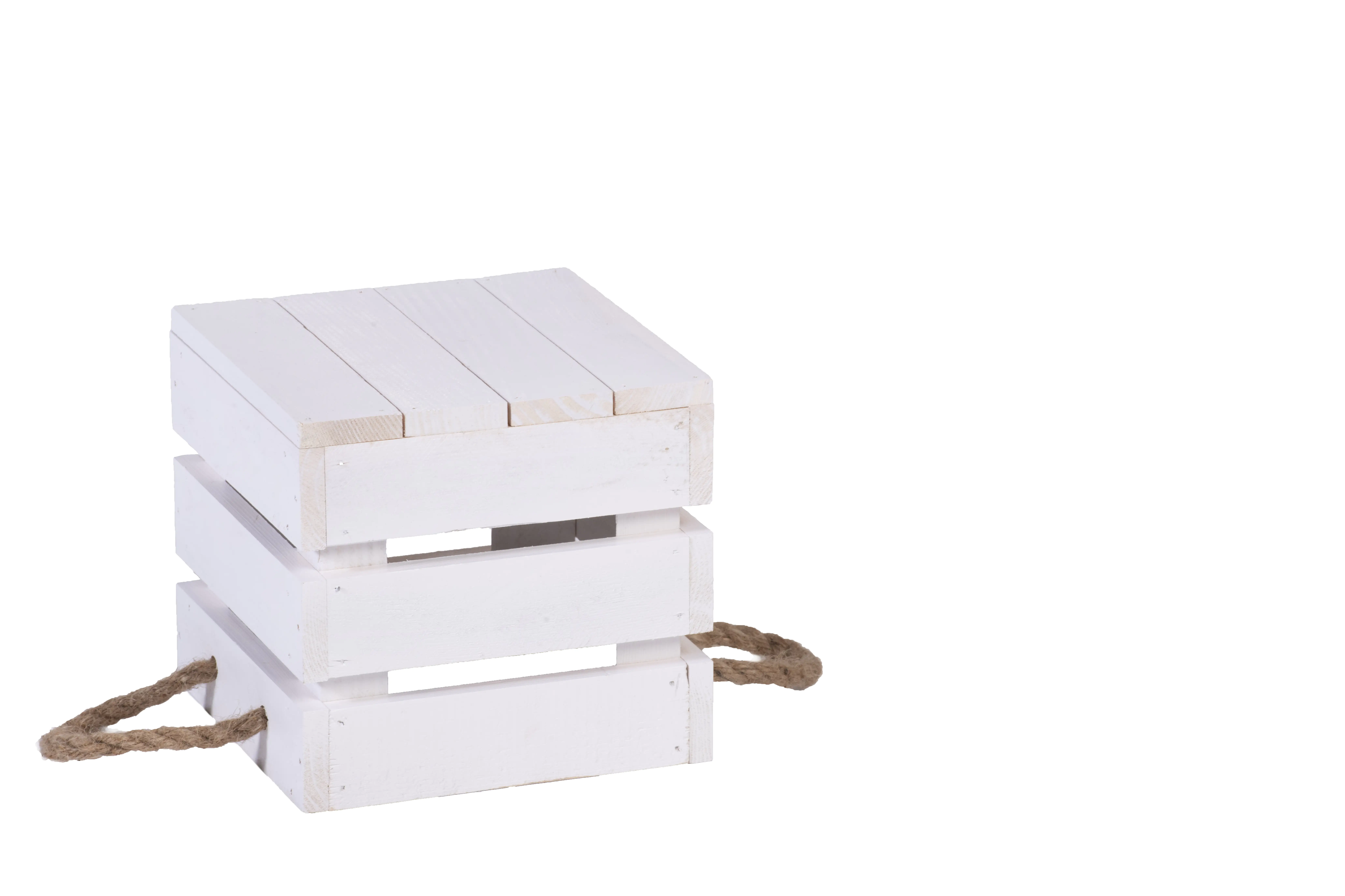 iWerk Holzbox mit Kordel Tragegriff S 18 x 18 x 17 cm