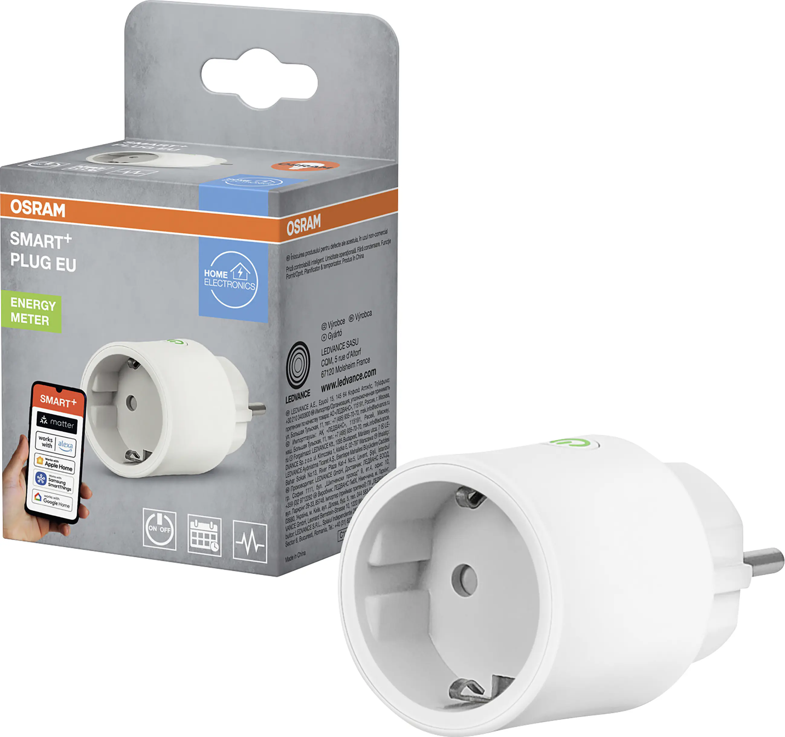 Osram Steckdose SMART+ WiFi Matter EU Weiß Osram Steckdose SMART+ WiFi Matter EU Weiß