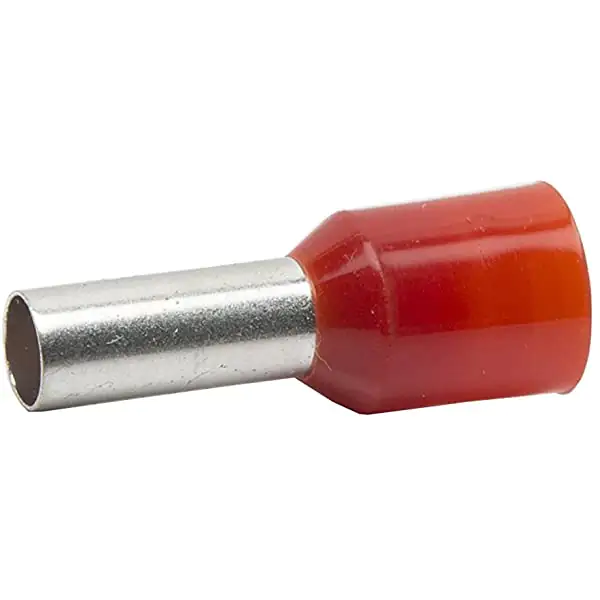Isolierte Aderendhülse 10 mm² rot, Inhalt 25 Stück