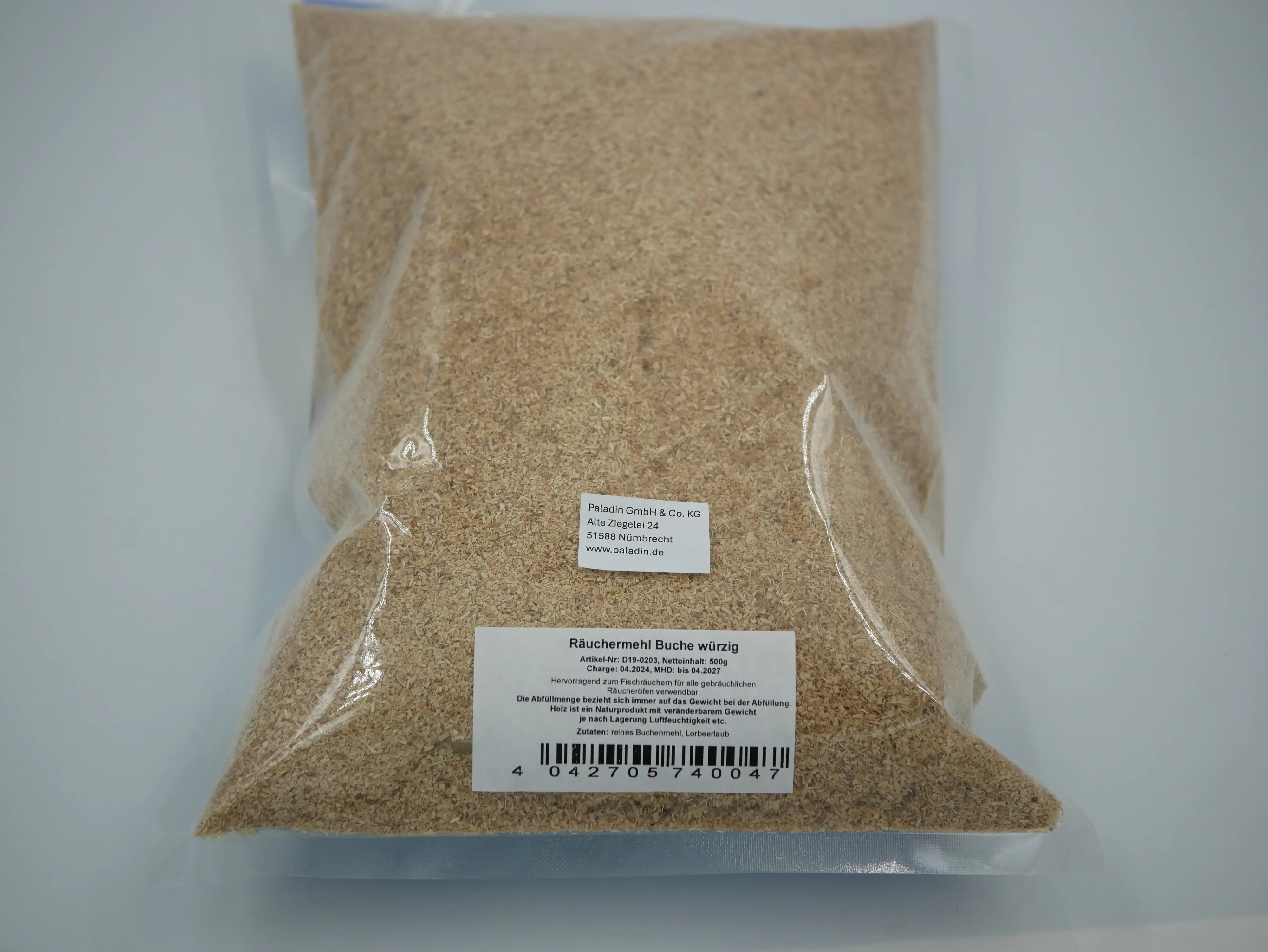 Paladin Räuchermehl 500g Buche - Wachholder