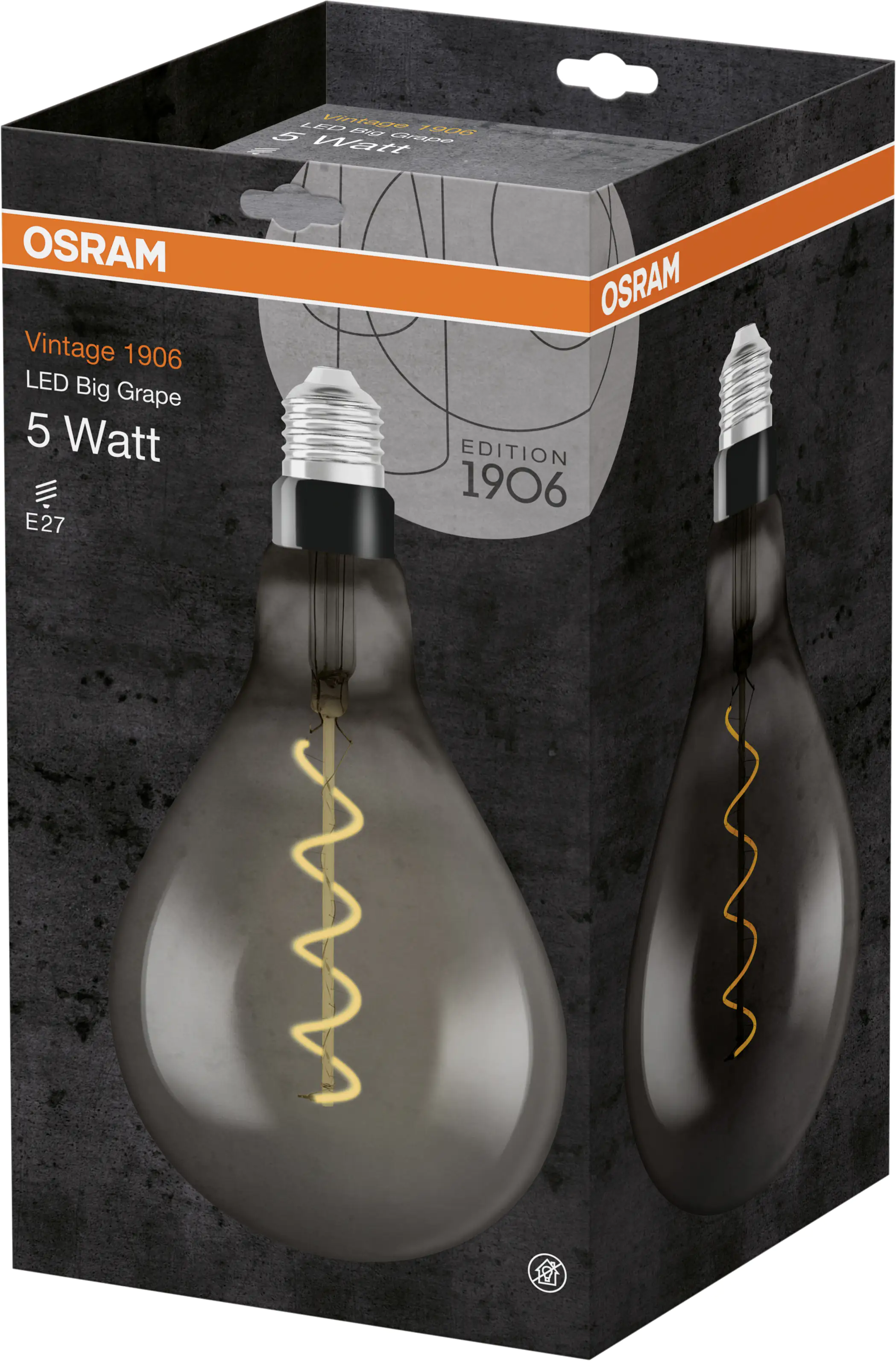 Osram LED XXL-Leuchtmittel Vintage 1906 Cla E27 4W warmweiß Osram LED XXL-Leuchtmittel Vintage 1906 Cla E27 4W warmweiß