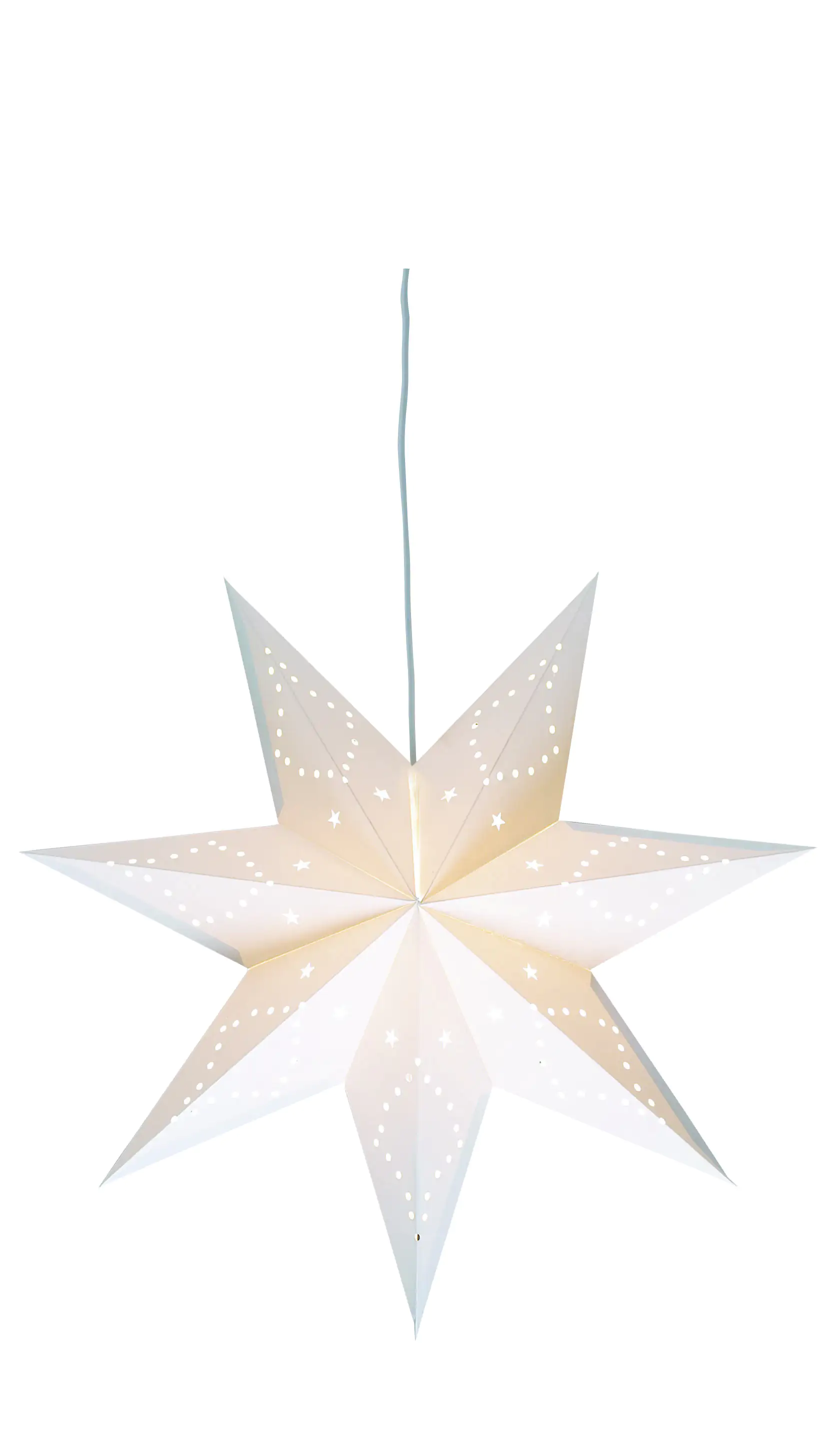 Markslöjd Papierstern Saturnus weiß, Ø 45 cm