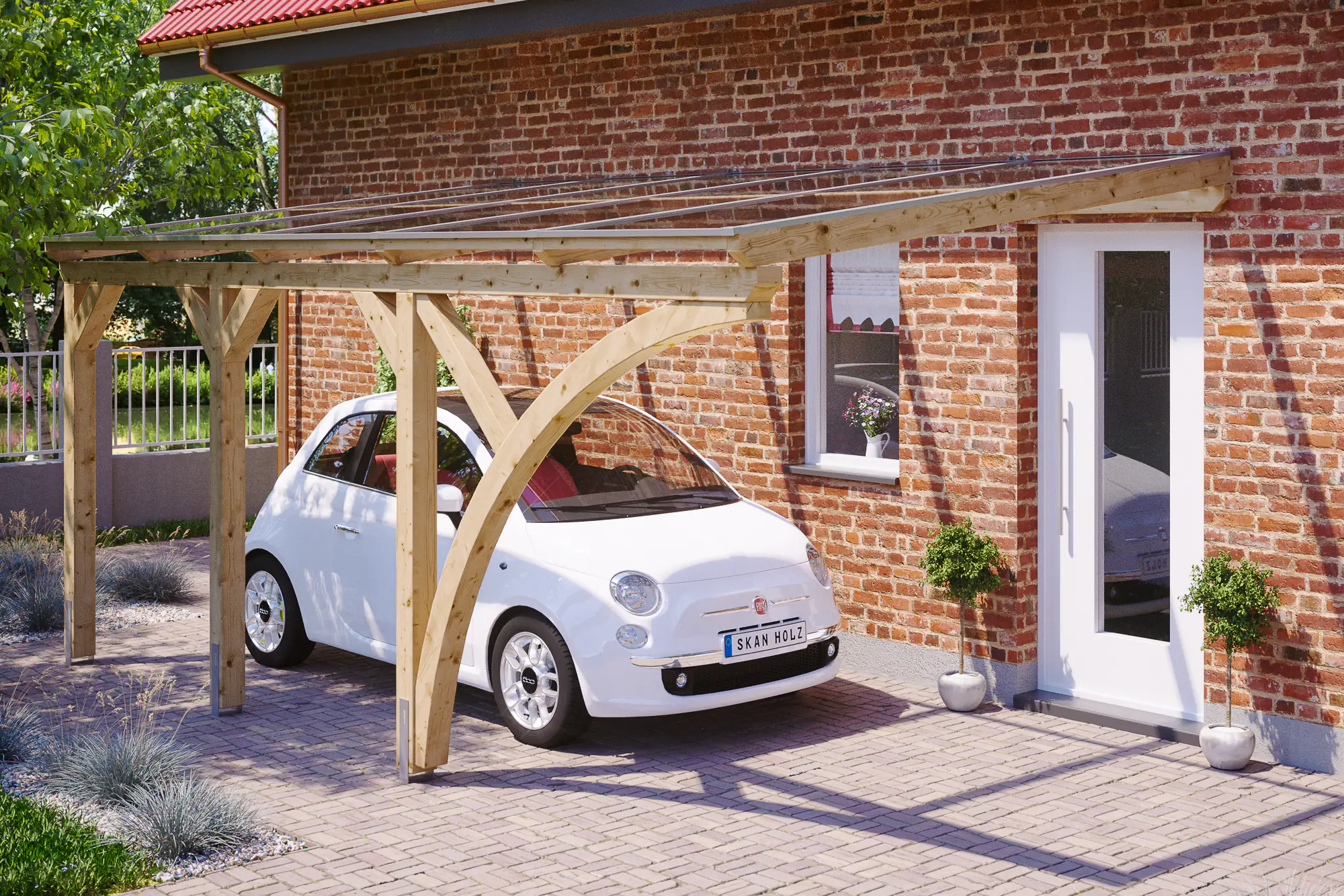 SKAN HOLZ Carport Eifel 300 x 541 cm, natur