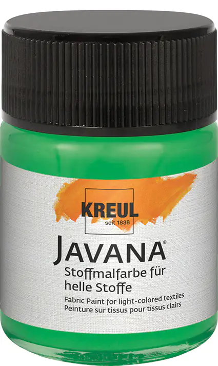 Kreul Javana Stoffmalfarbe für helle Stoffe brillantgrün 50 ml