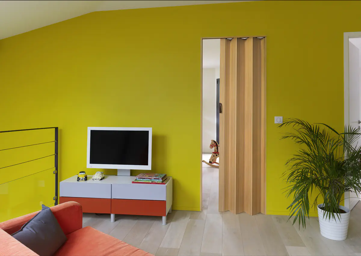 Grosfillex Falttür Una Altholzeffekt 84 x 205 cm