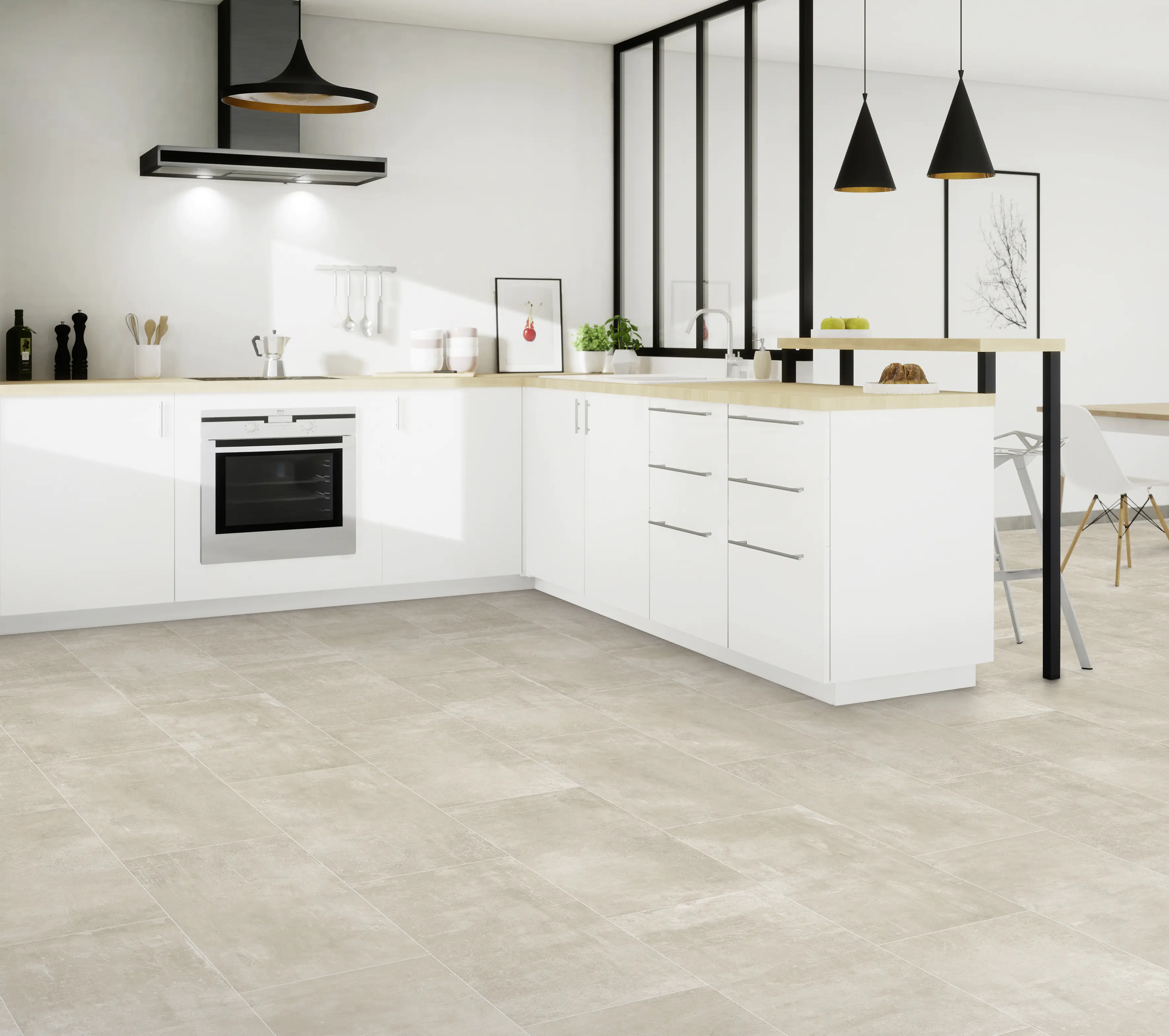 Bodenfliese Feinsteinzeug Pronto classic 30 x 60 cm beige