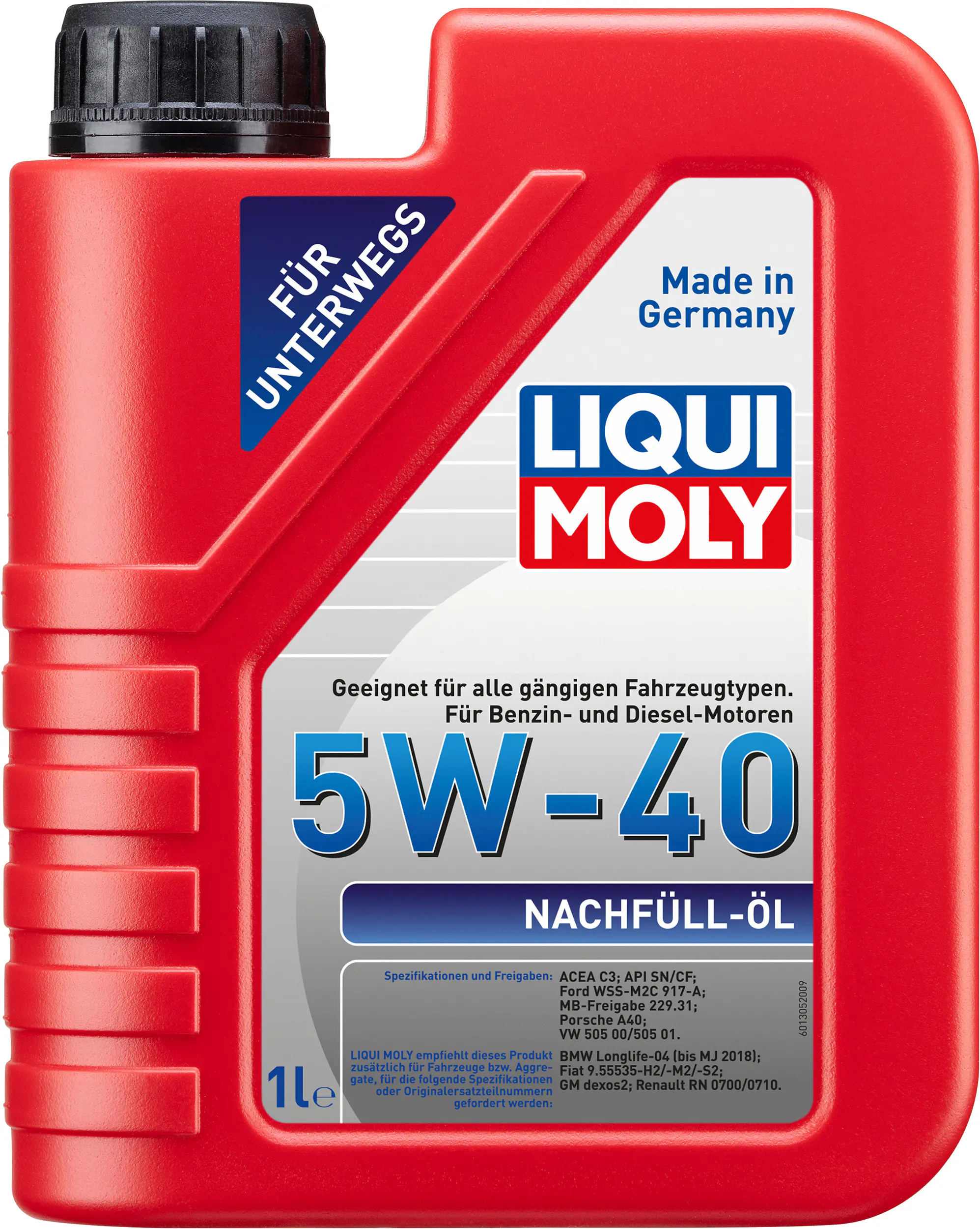 Liqui Moly Motoröl 5W-40 Nachfüll-Öl 1 L
