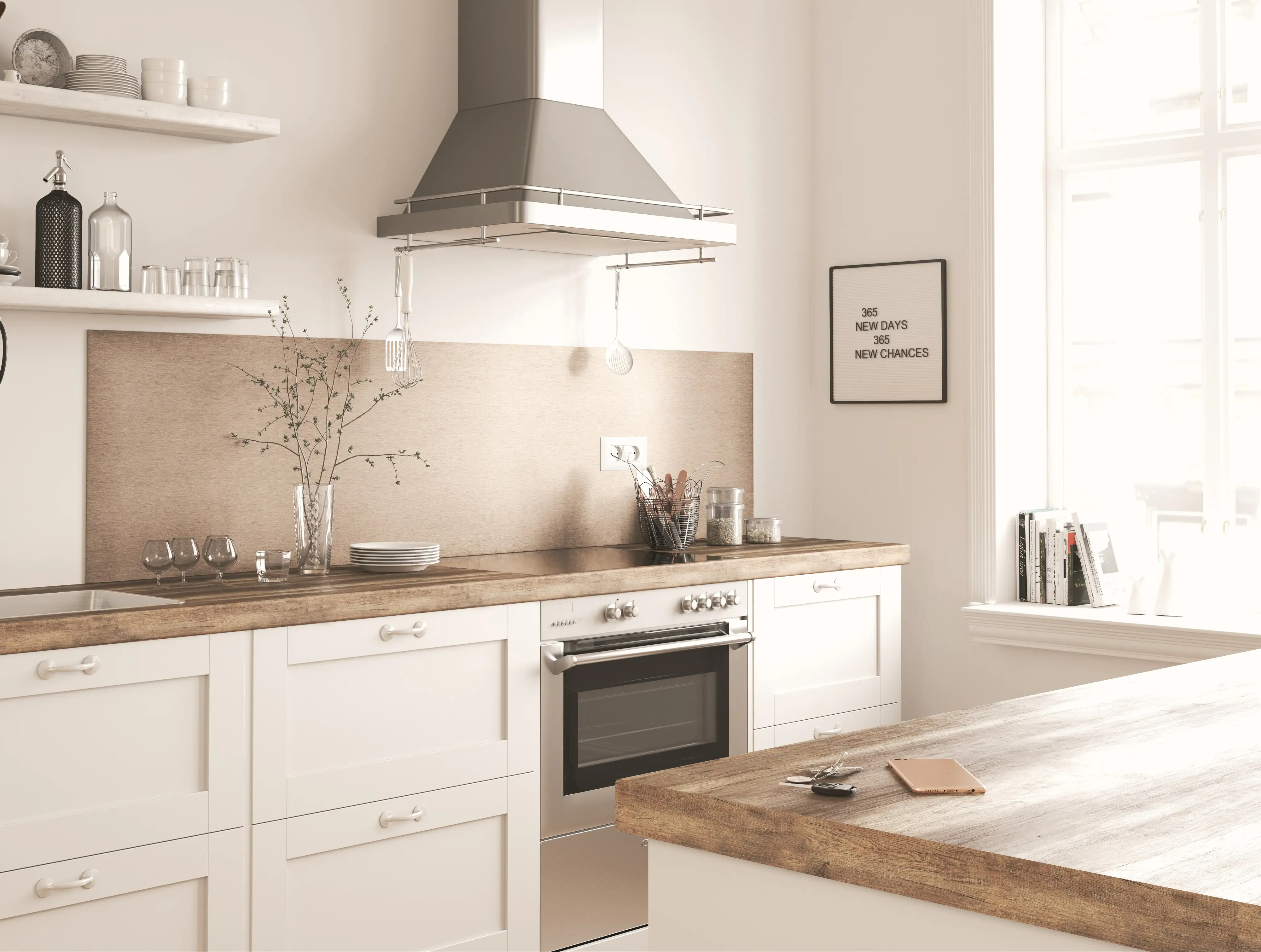 Küchenrückwand WandArt Easy bronze 80 x 58,5 cm