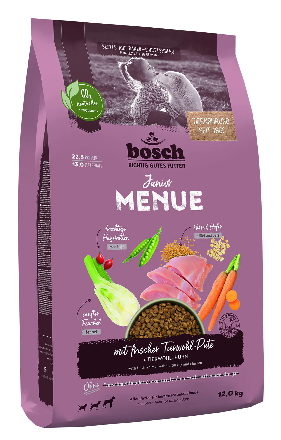 Bosch Menue Junior Hundetrockenfutter Pute 12 kg