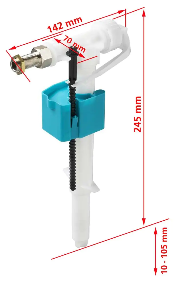 Wisa Füllventil für Spülkasten stufenlos einstellbar von 6-9 l