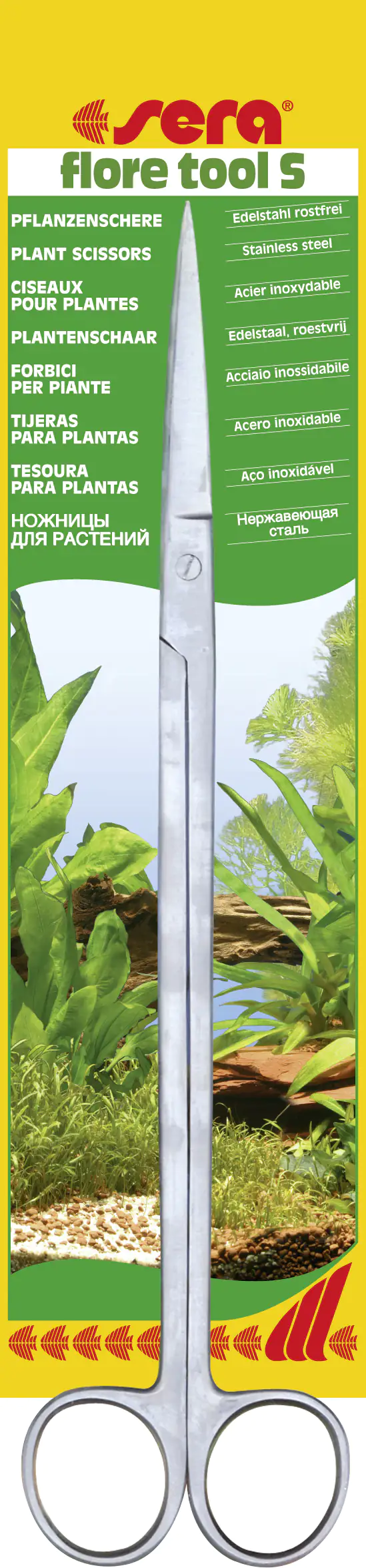 Sera Aquarienzubehör Pflanzschere Edelstahl Flore Tool S 26 cm