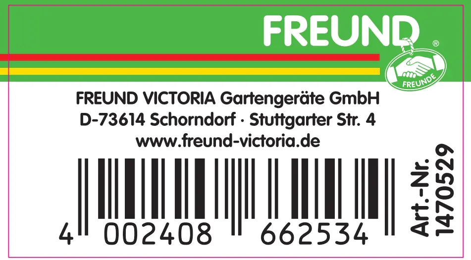 Freund Victoria Handfeger 28 cm PET-Borsten