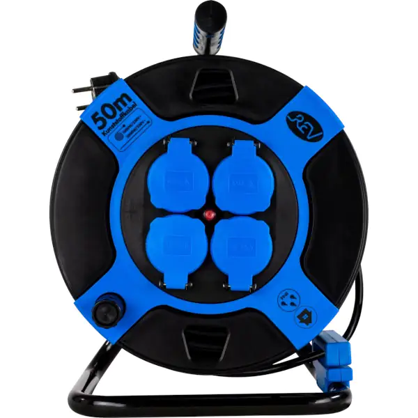 REV Kabeltrommel 50 m schwarz, H05VV-F 3X1,5 REV Kabeltrommel 50 m schwarz, H05VV-F 3X1,5