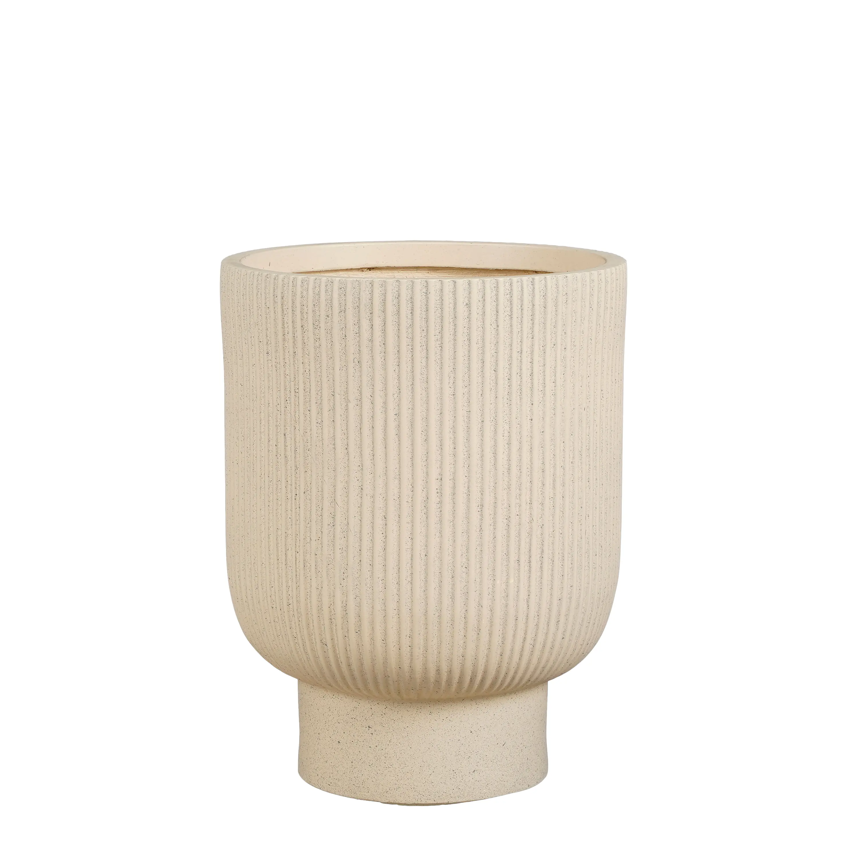 Mica Decorations Übertopf Nuovo Magnesium beige Ø 30 x 39 cm