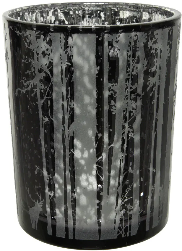 Kaemingk Windlicht aus Glas nachtblau 12 x 18 cm Kaemingk Windlicht aus Glas nachtblau 12 x 18 cm