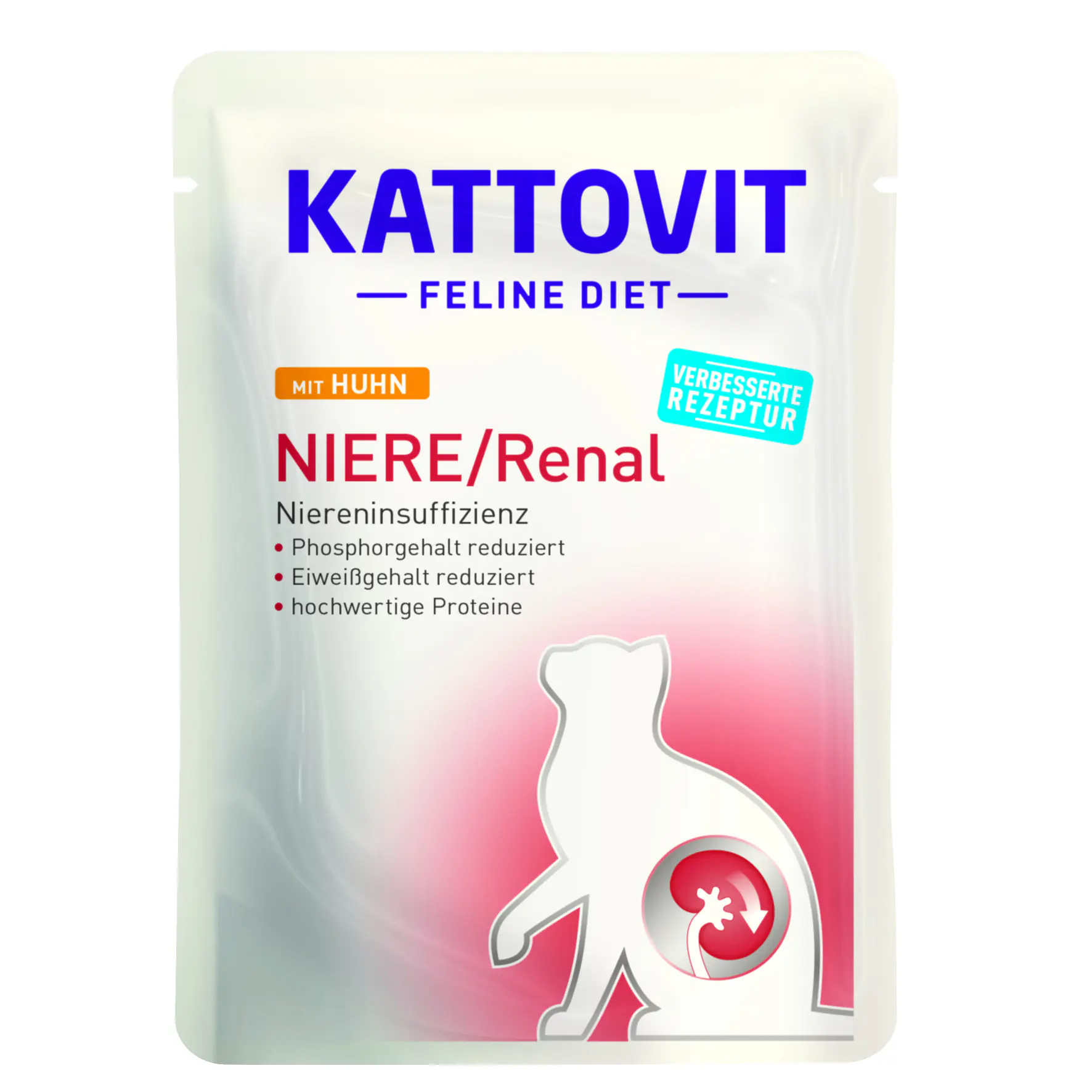 Kattovit Katzennassfutter Diet Niere/Renal Huhn 85 g