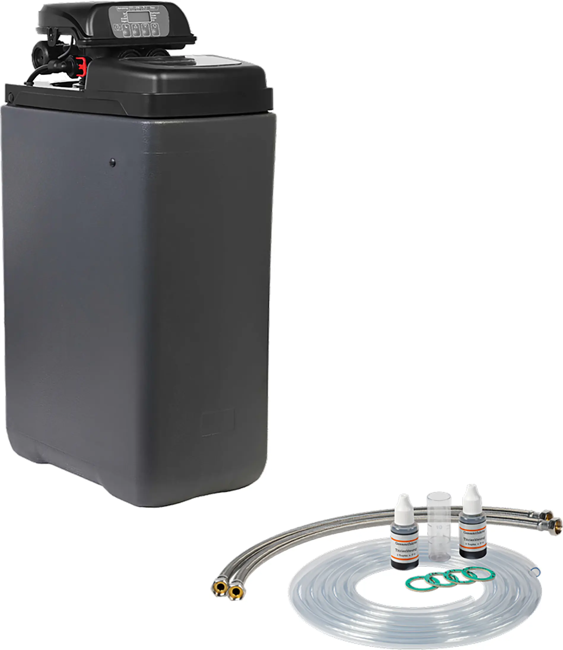 Aqmos Entkalkungsanlage Pink 20 mit Anschlussset & Montageblock für Haushalte bis 7 Personen