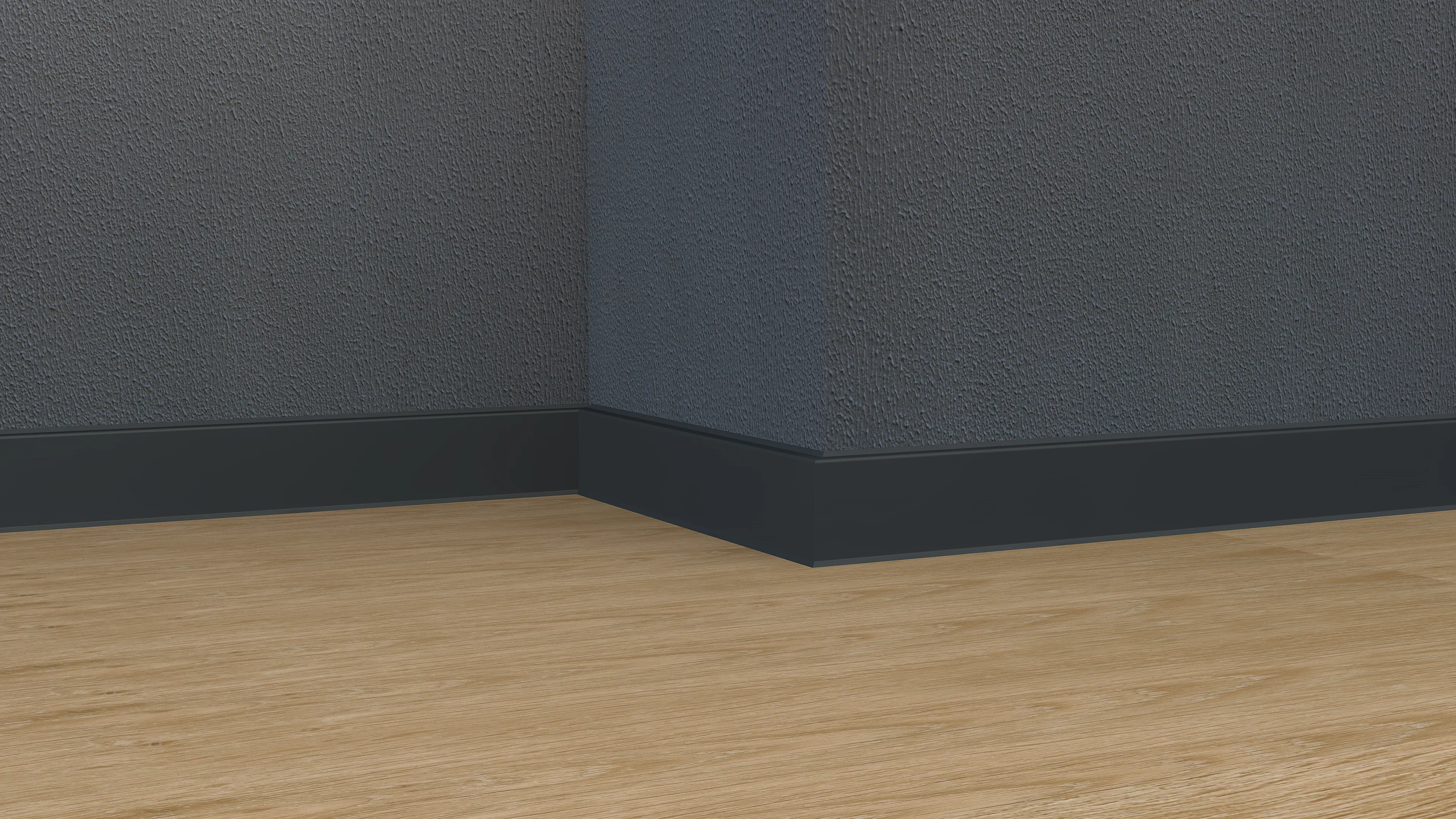 Neuhofer Fußleiste MDF 240 cm x 60 x 13 mm anthrazit