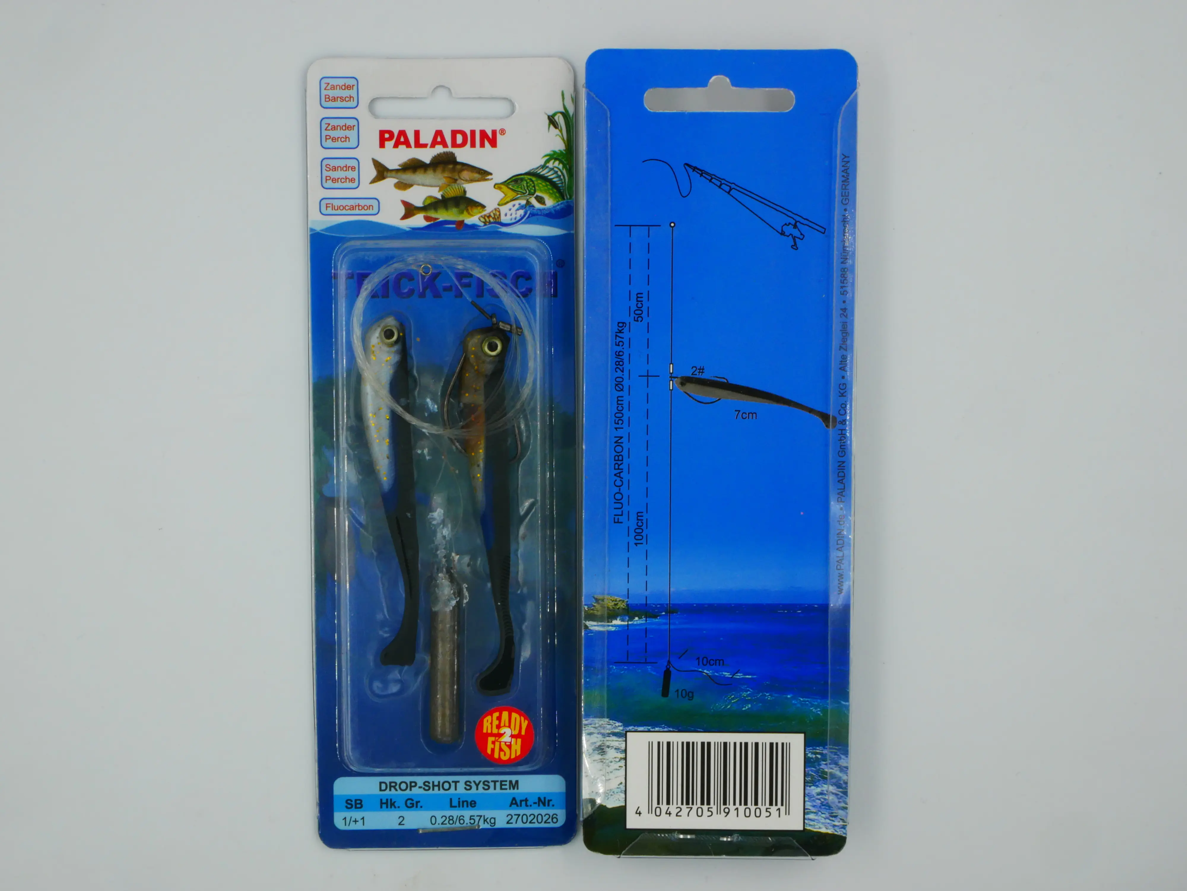 Paladin Drop Shot System Zander-Barsch blau 10 g / 7cm