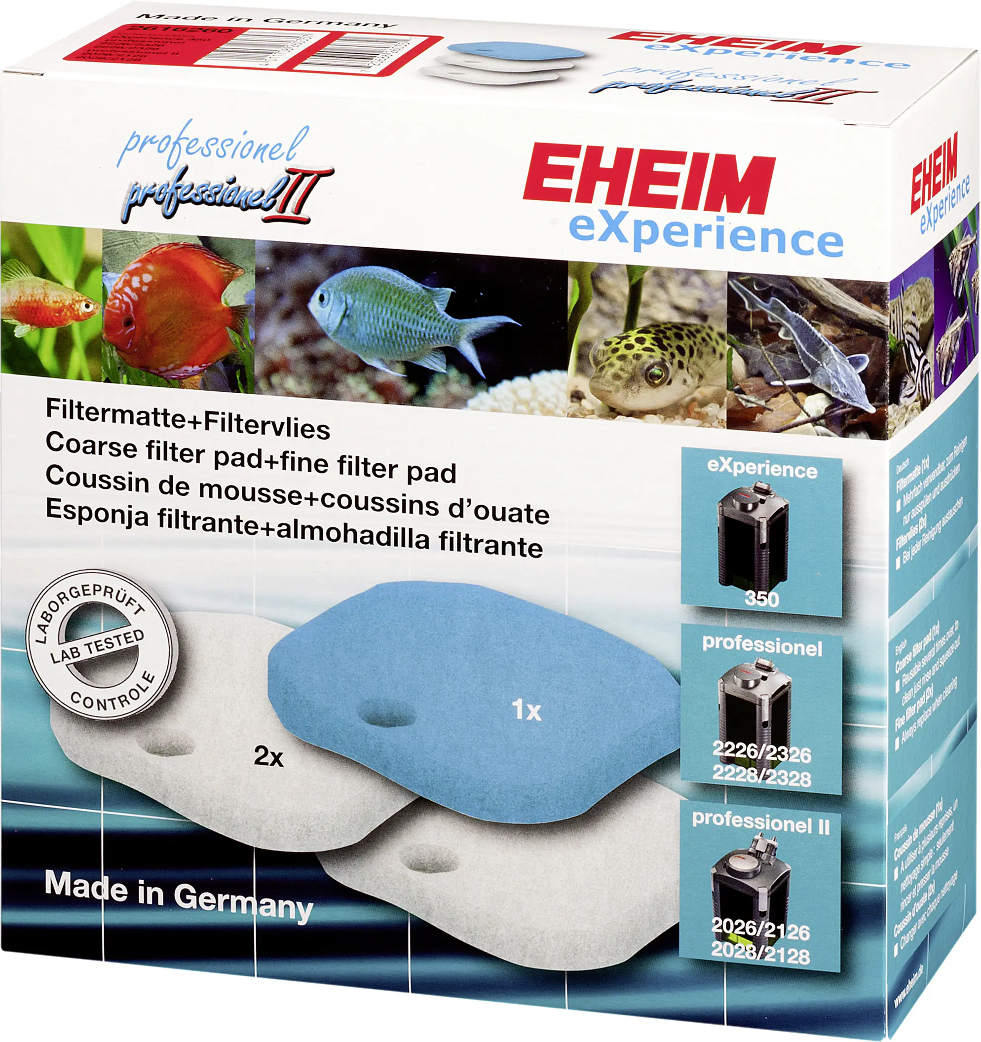 Eheim Aquarienzubehör Ersatzteilset Filtermatte/-vlies für Experience 350 und Professionel Filter