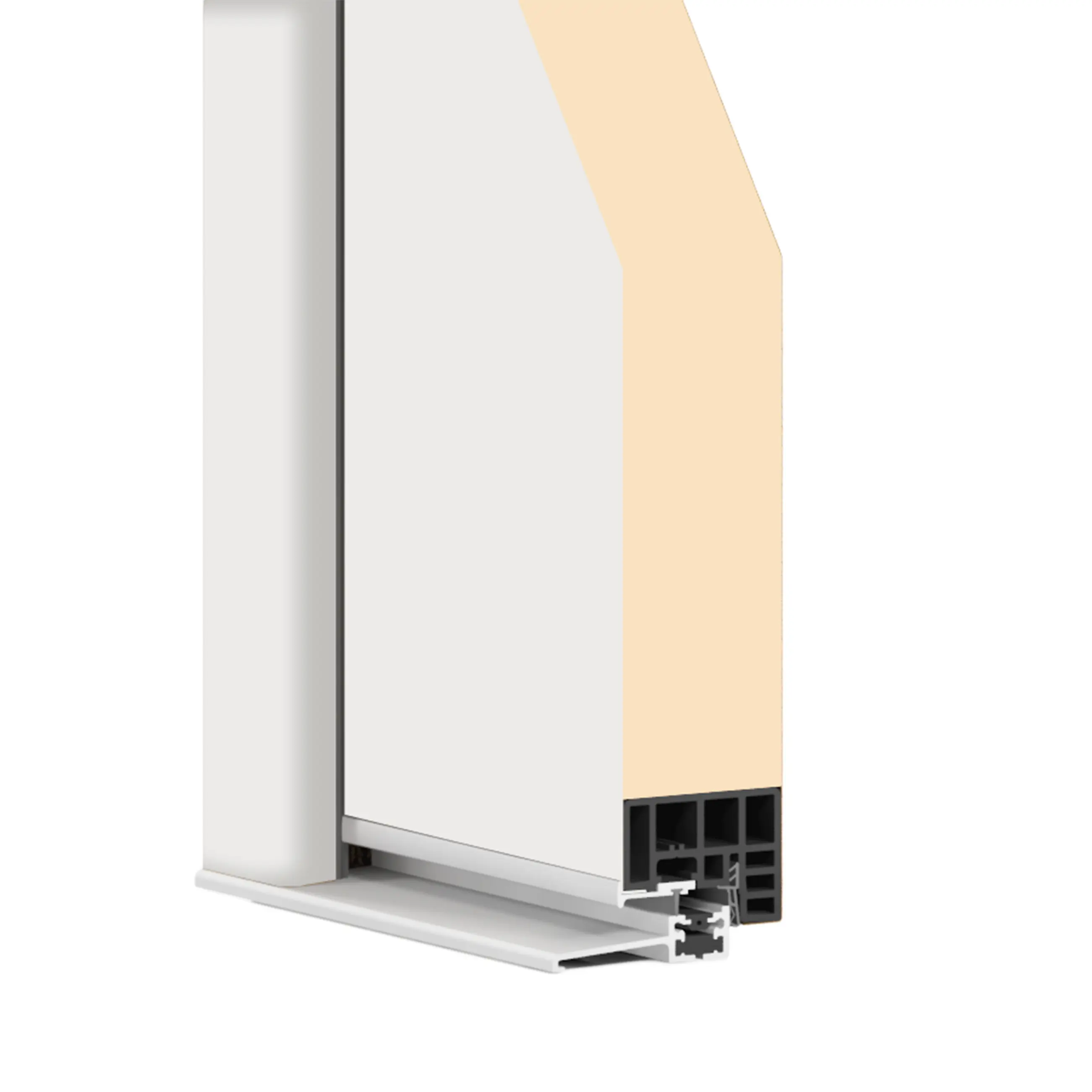 Splendoor Haustür Passivedoor Premium P14 Weiß DIN Rechts 100 x 210 cm