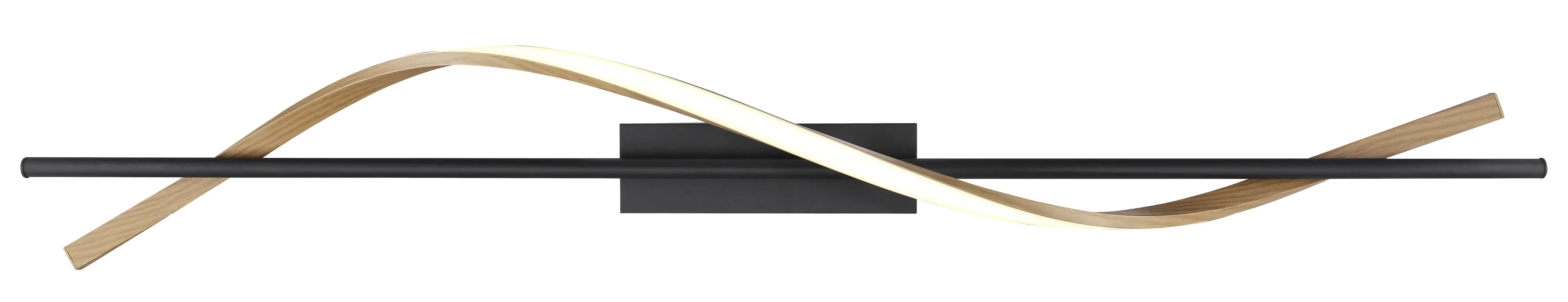 Globo Deckenleuchte Watkins 115 x 14 cm L x B schwarz warmweiß