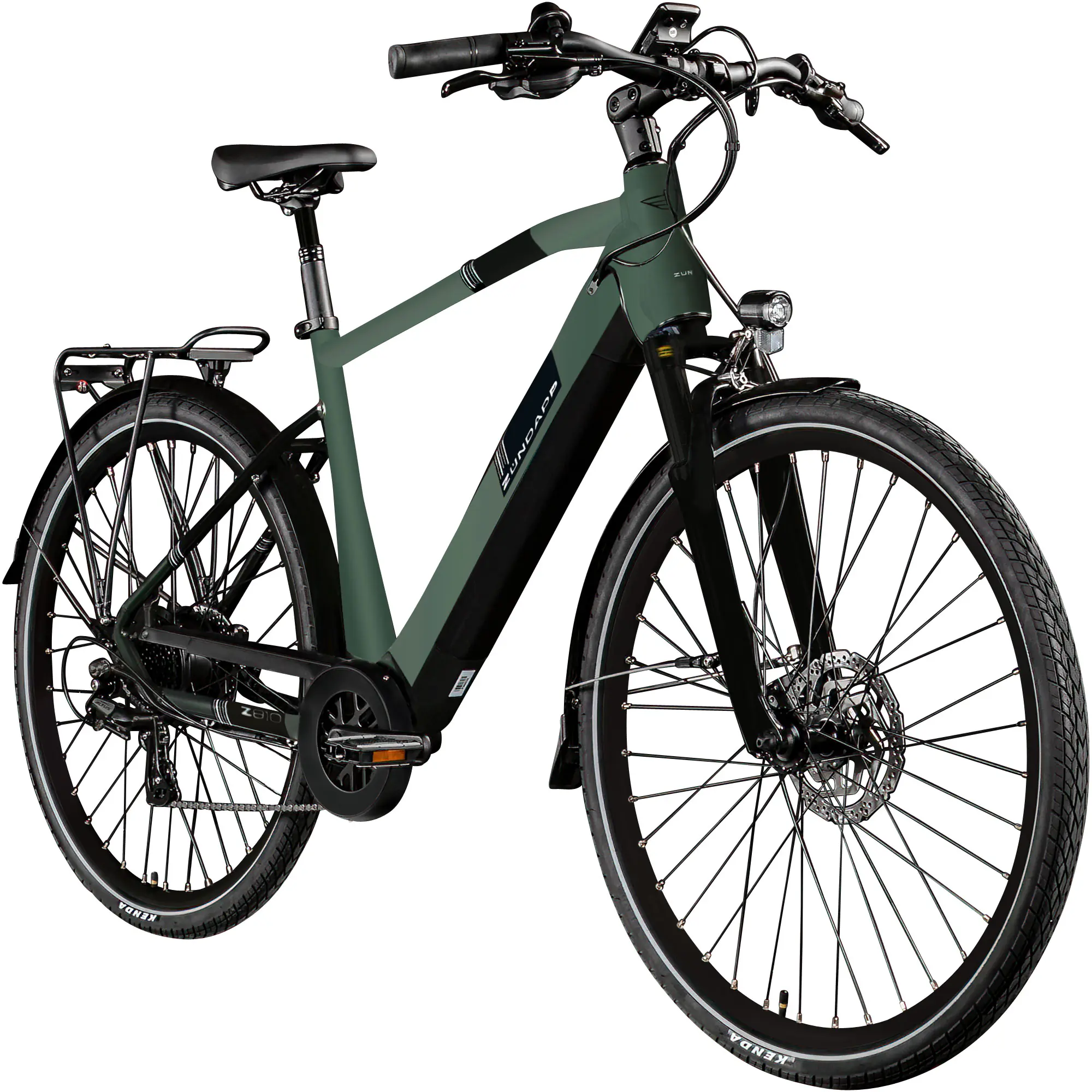 Zündapp E-Bike Z810 Trekking 28 Zoll 8-Gang 550 Wh dunkelgrün metallic