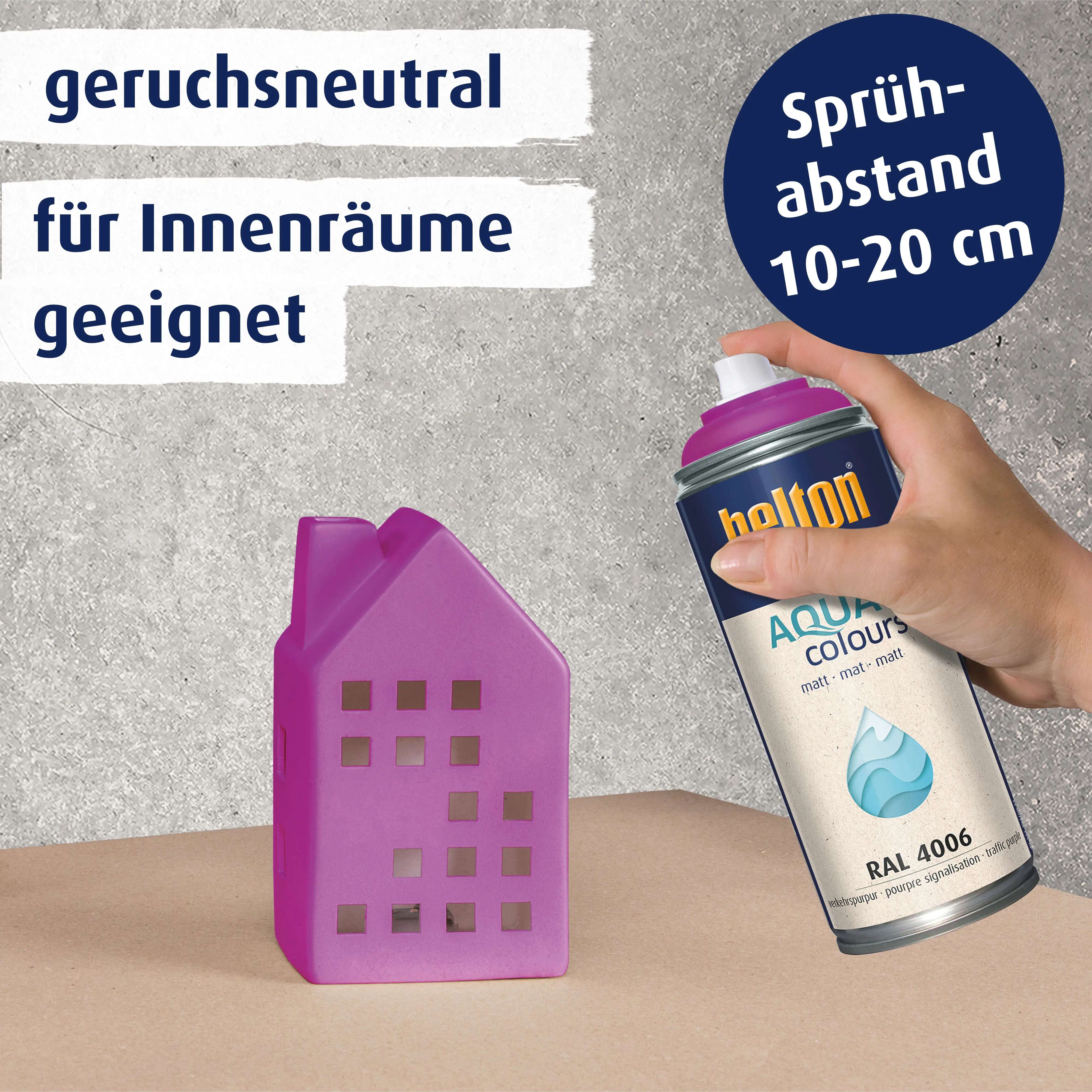 belton free Lackspray AQUAcolours 400 ml verkehrspurpur matt