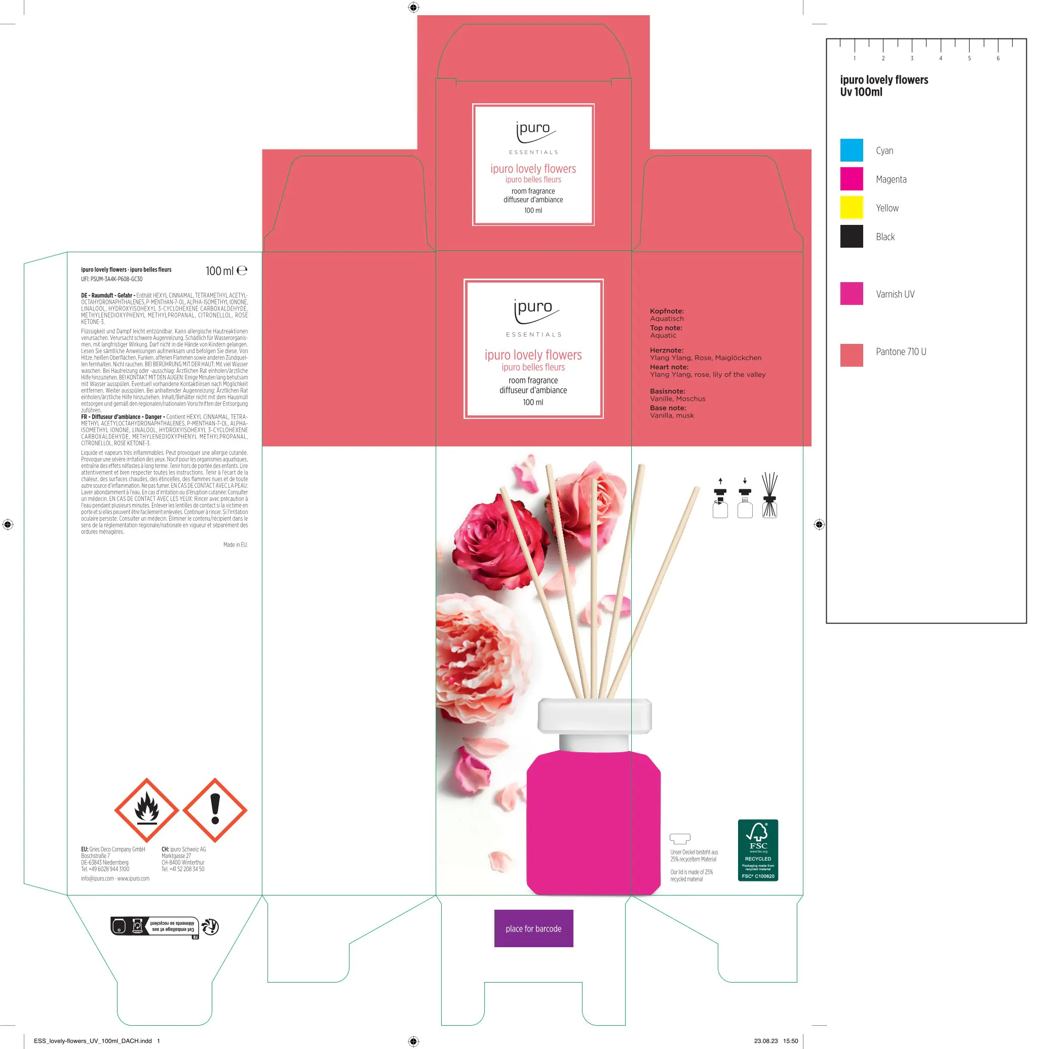 ipuro ESSENTIALS Raumduft Lovely Flowers 100 ml
