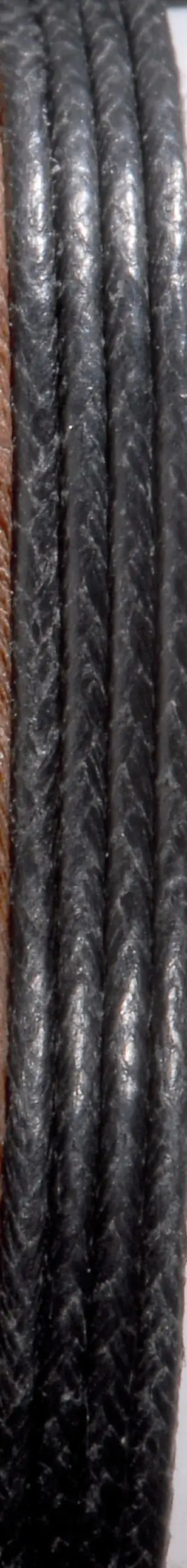 Glorex Baumwollkordel 1 mm 5 m, schwarz