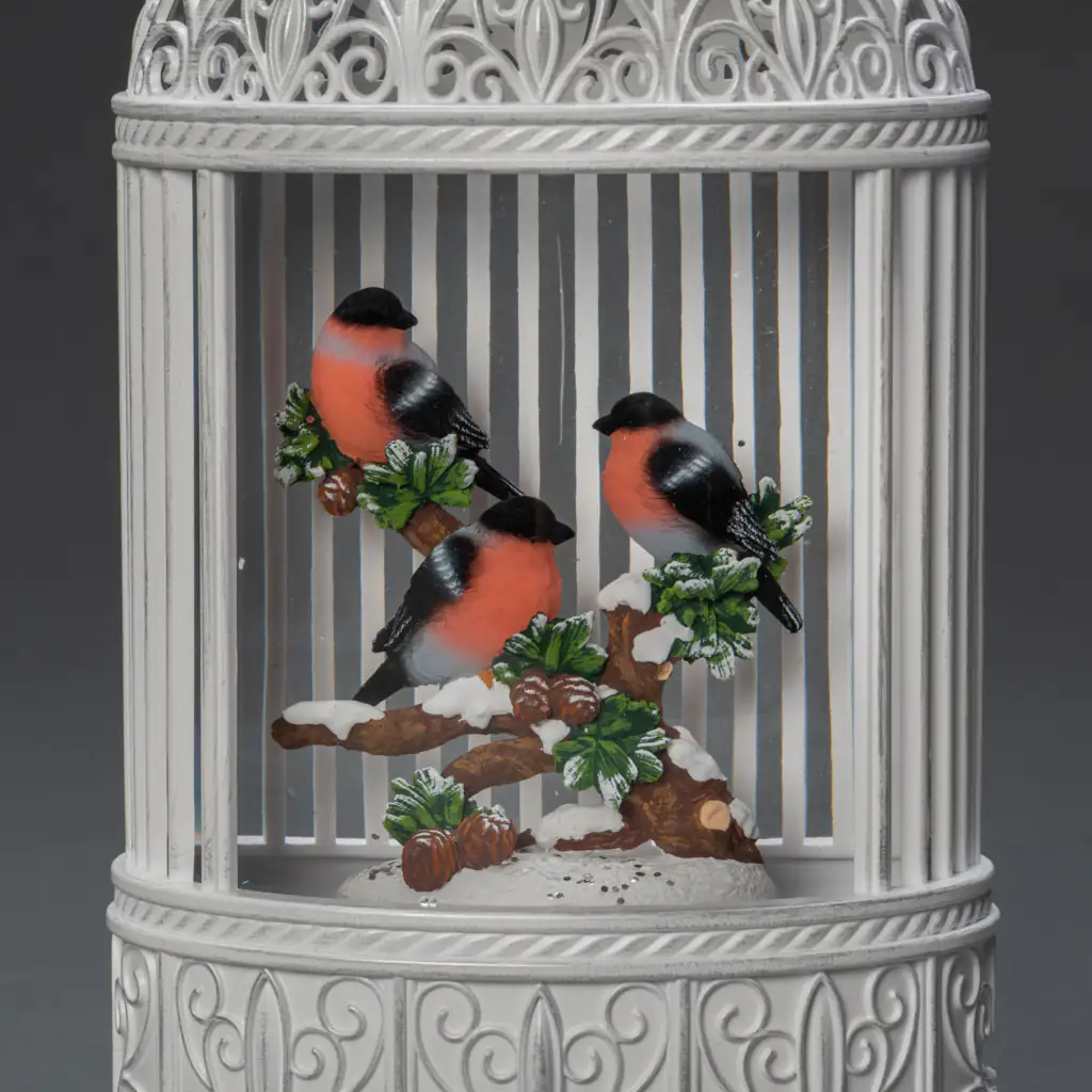 Konstsmide LED Wasserlaterne Rotkehlchen im Baum weiß Konstsmide LED Wasserlaterne Rotkehlchen im Baum weiß