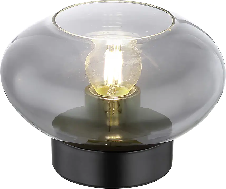 Globo Tischleuchte Shaun schwarz 12,5 x 18 cm Globo Tischleuchte Shaun schwarz 12,5 x 18 cm