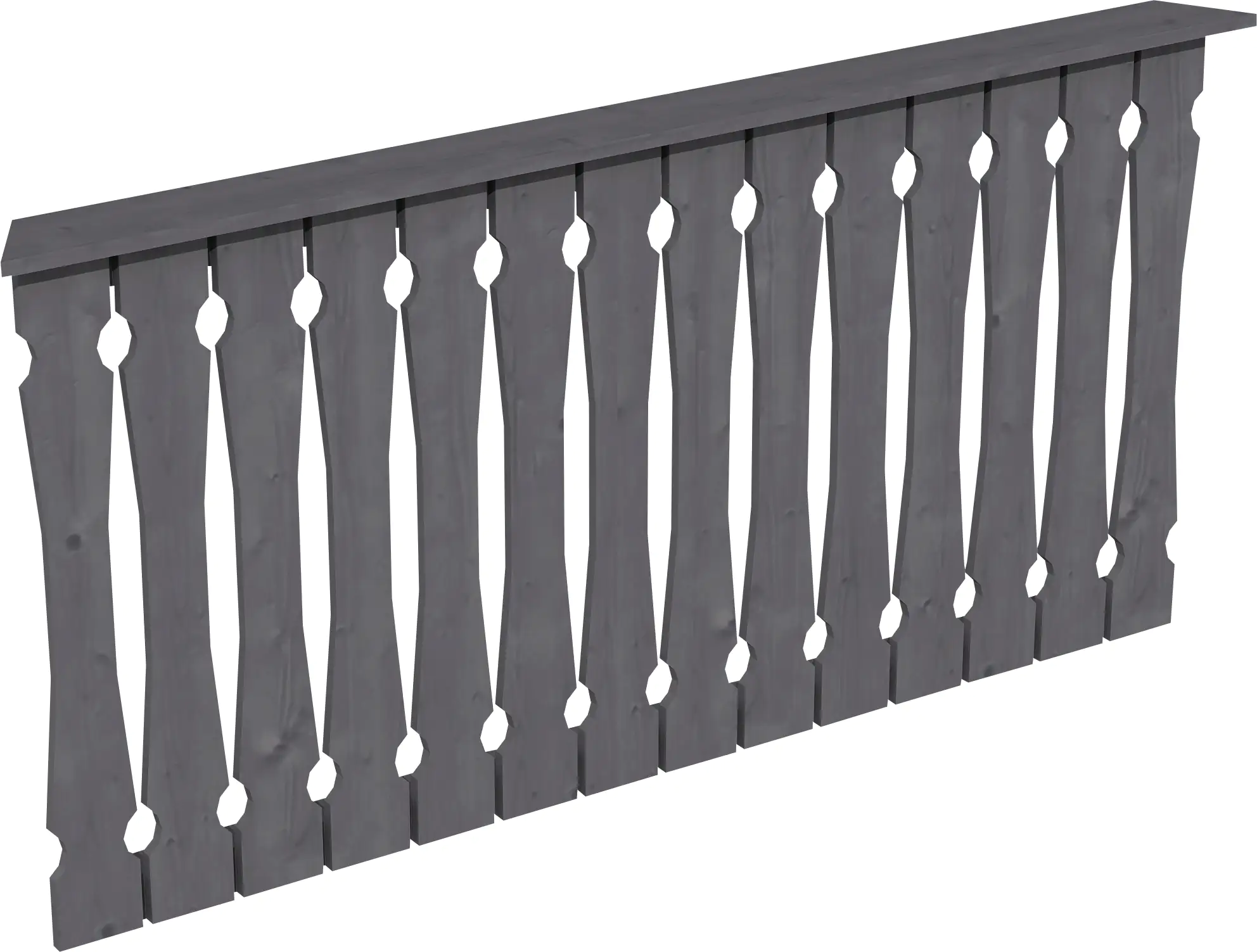 SKAN HOLZ Brüstung Balkonschalung 180 x 96 cm Fichte