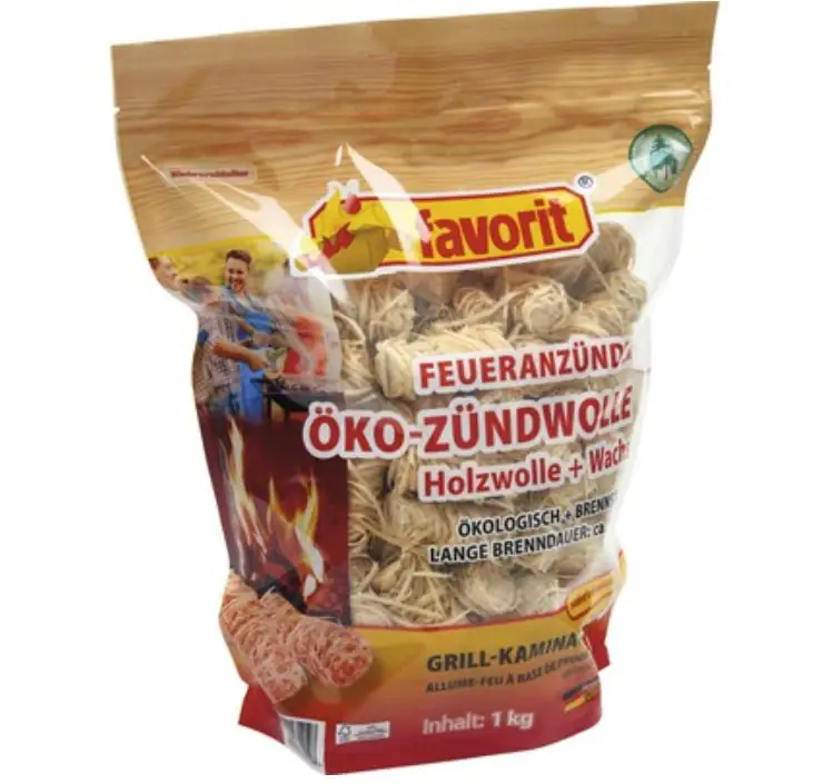 Favorit Öko Zündwolle 1 kg Beutel Favorit Öko Zündwolle 1 kg Beutel