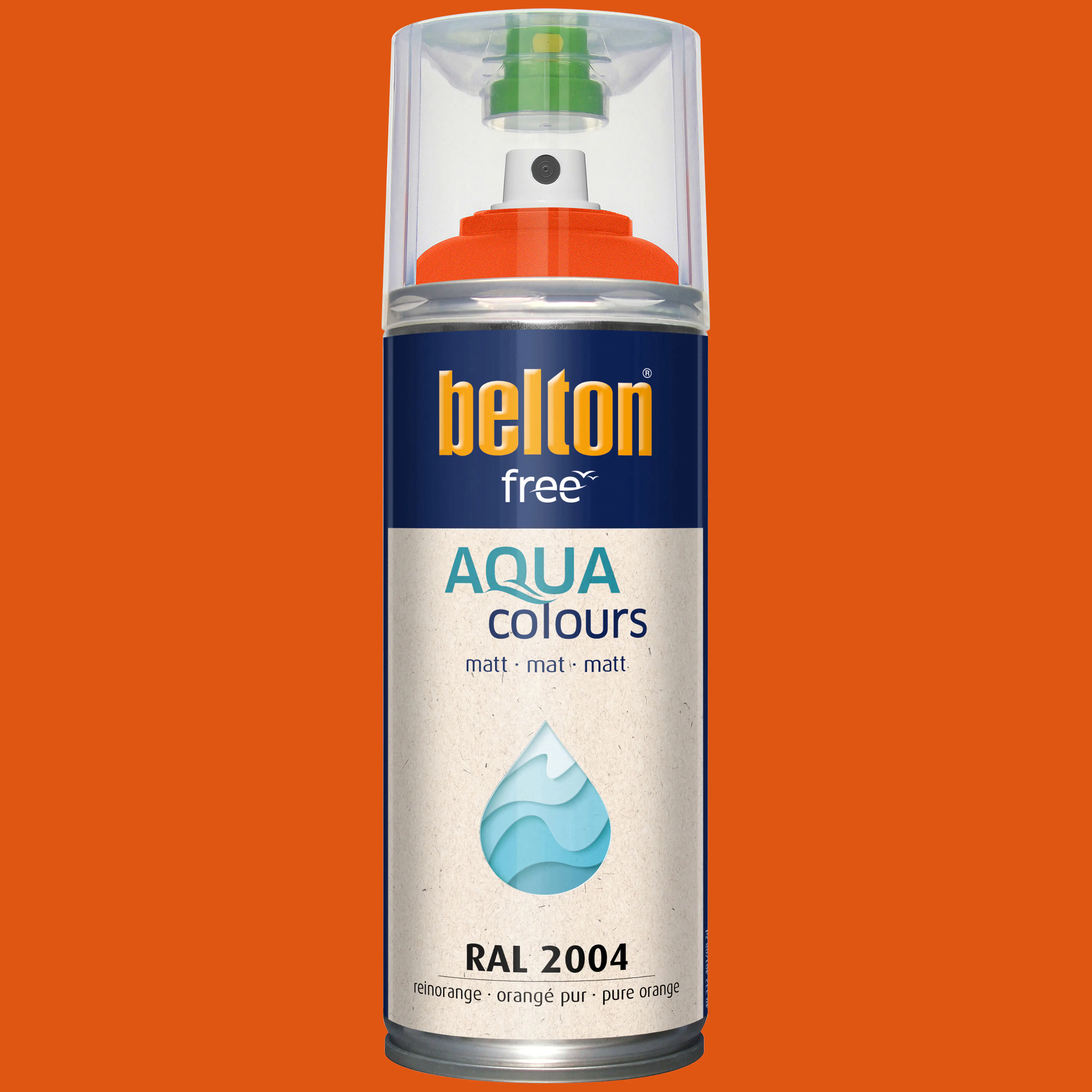 belton free Lackspray AQUAcolours 400 ml reinorange matt