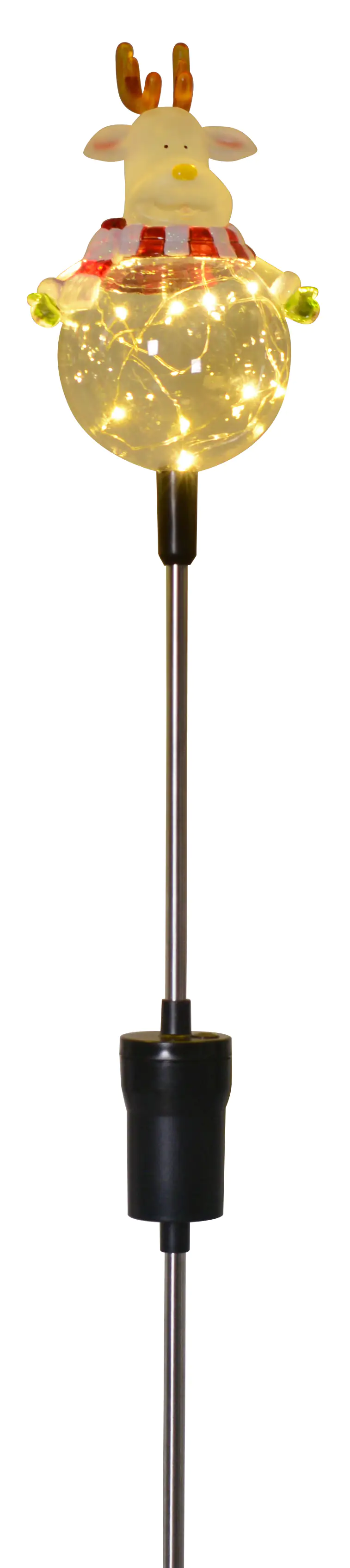 4333692379908 TrendLine LED Gartenstecker Rentier H: 84 cm warmweiß Außen mit Timer