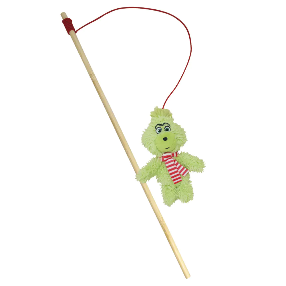 Nobby Katzenangel mit Plüschspielzeug Grinch 