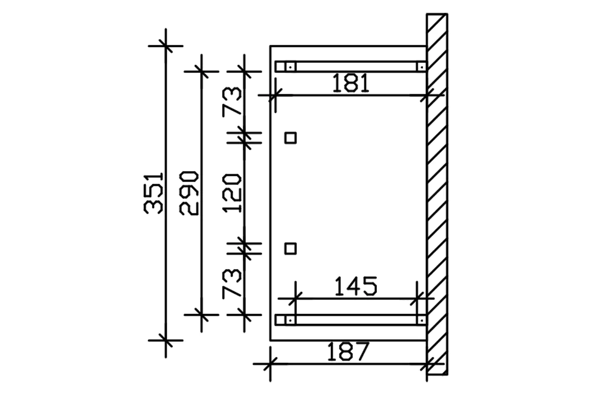 4018211017447_03 SKAN HOLZ Vordach Wismar Typ 7 351 x 187 cm, lasiert in Weiß