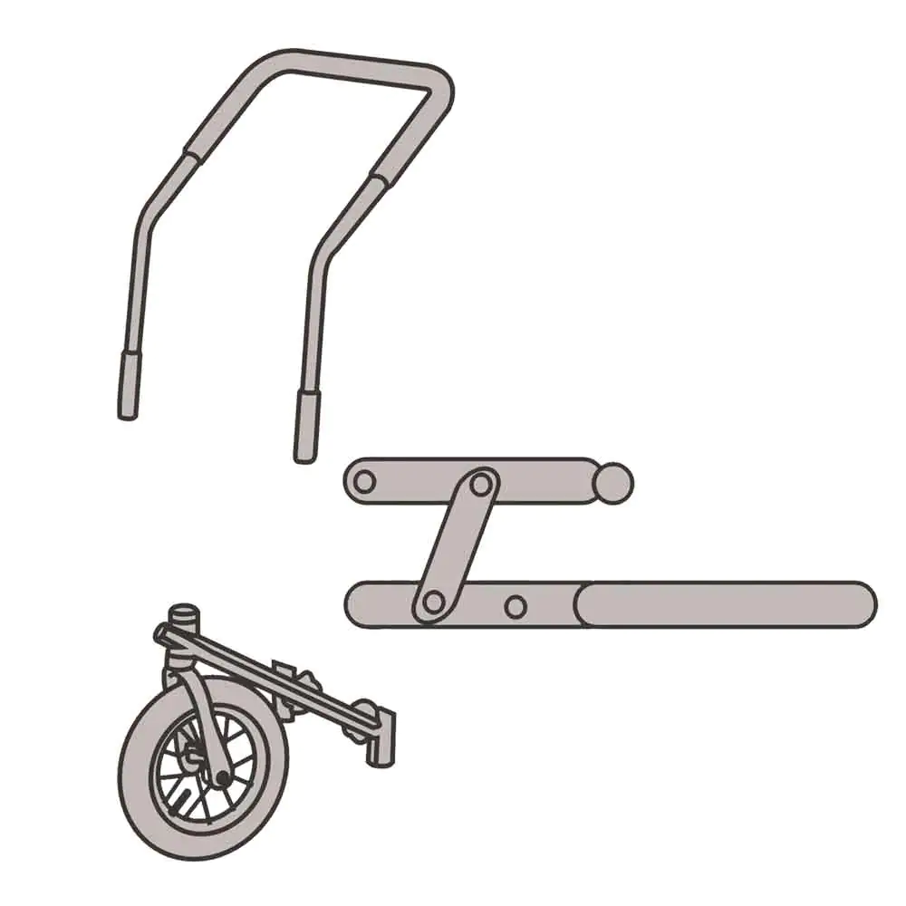 Jogger Umbausatz für Fahrradanhänger Senlima L