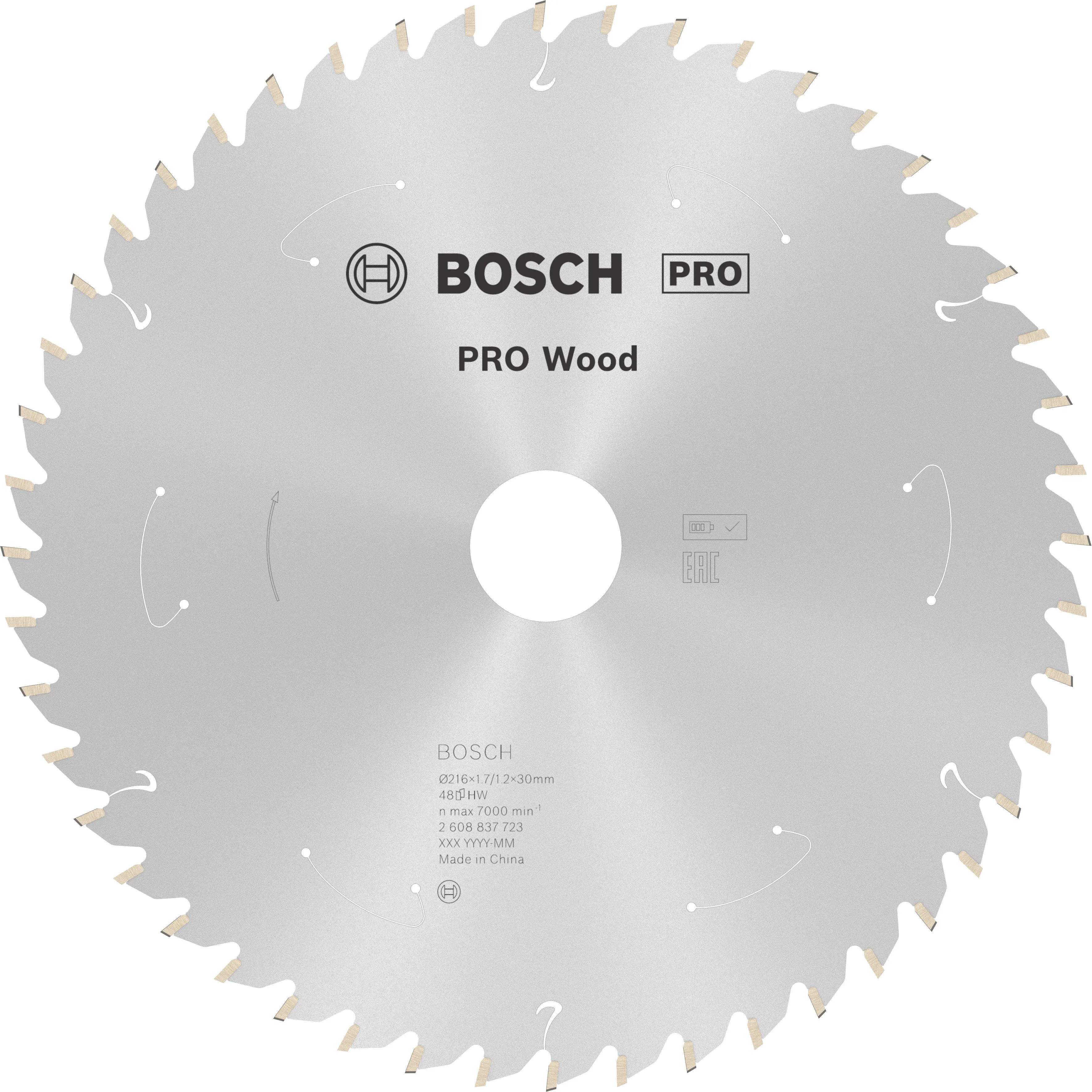 Bosch PRO Wood cordless Kreissägeblatt 216 x 1,7 x 30 mm T48 Bosch PRO Wood cordless Kreissägeblatt 216 x 1,7 x 30 mm T48