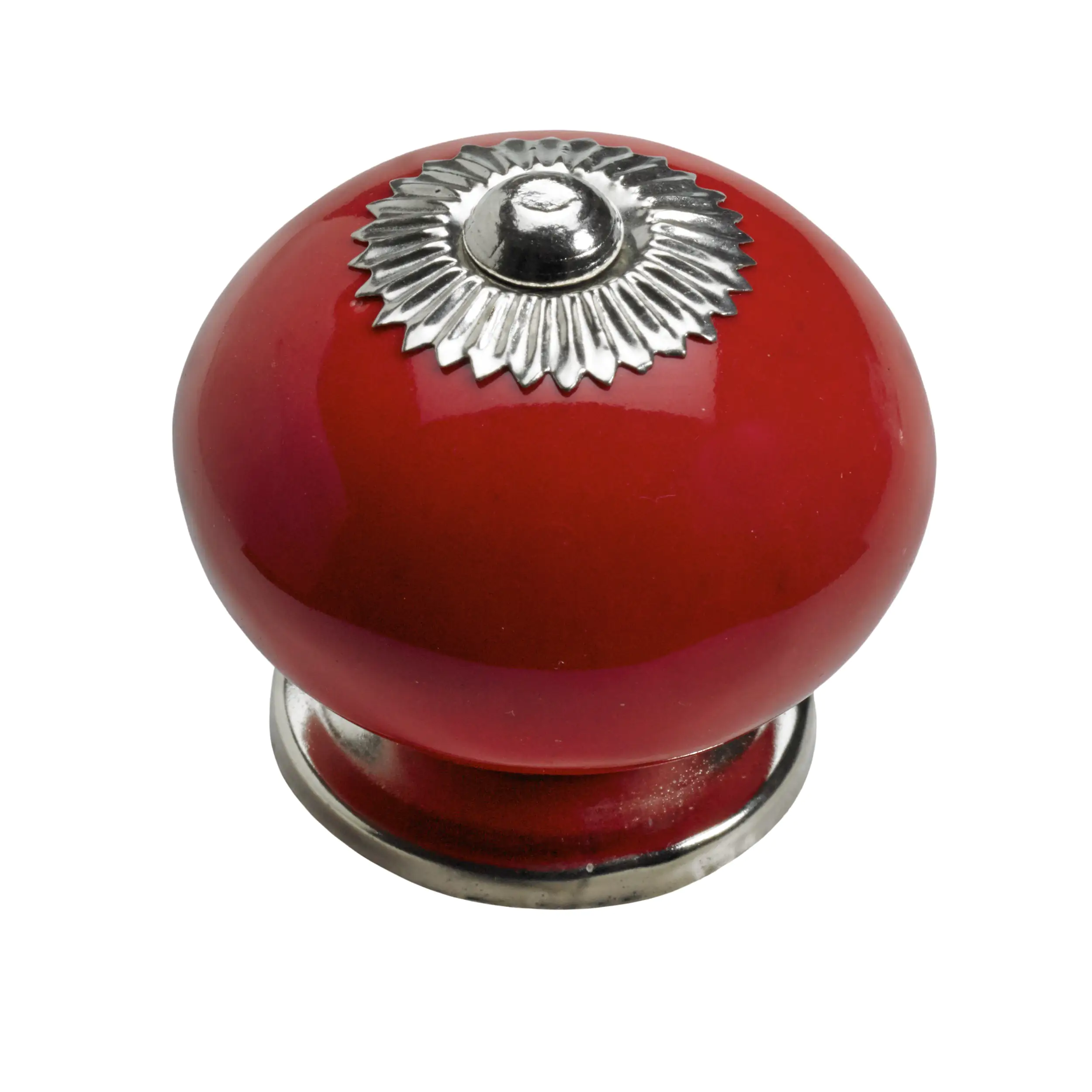 Hettich Möbelknopf Keramik rot Ø 40,0 mm - 1 Stück