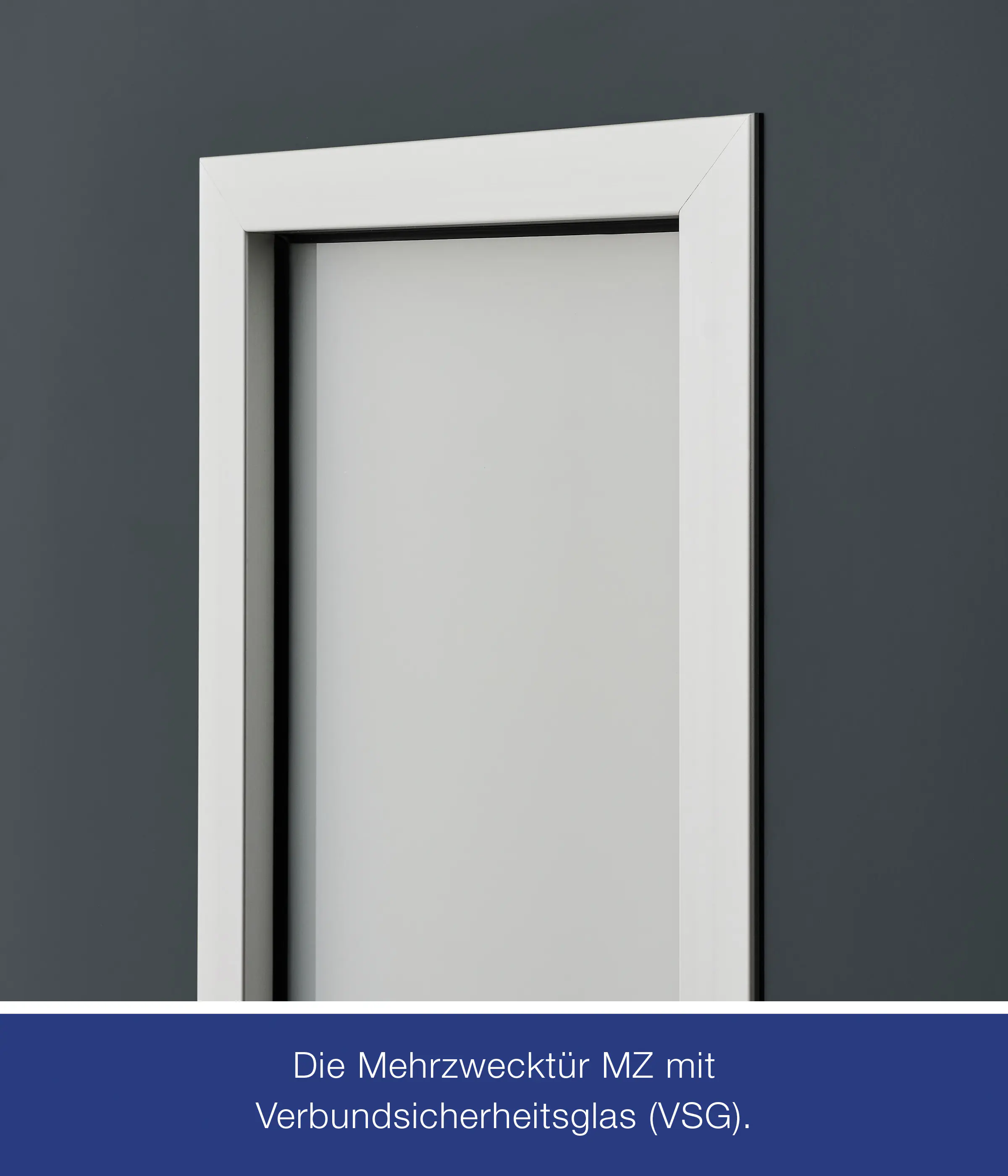 Hörmann Kellertür mit Lichtausschnitt anthrazitgrau 100 x 200 cm Links/Rechts