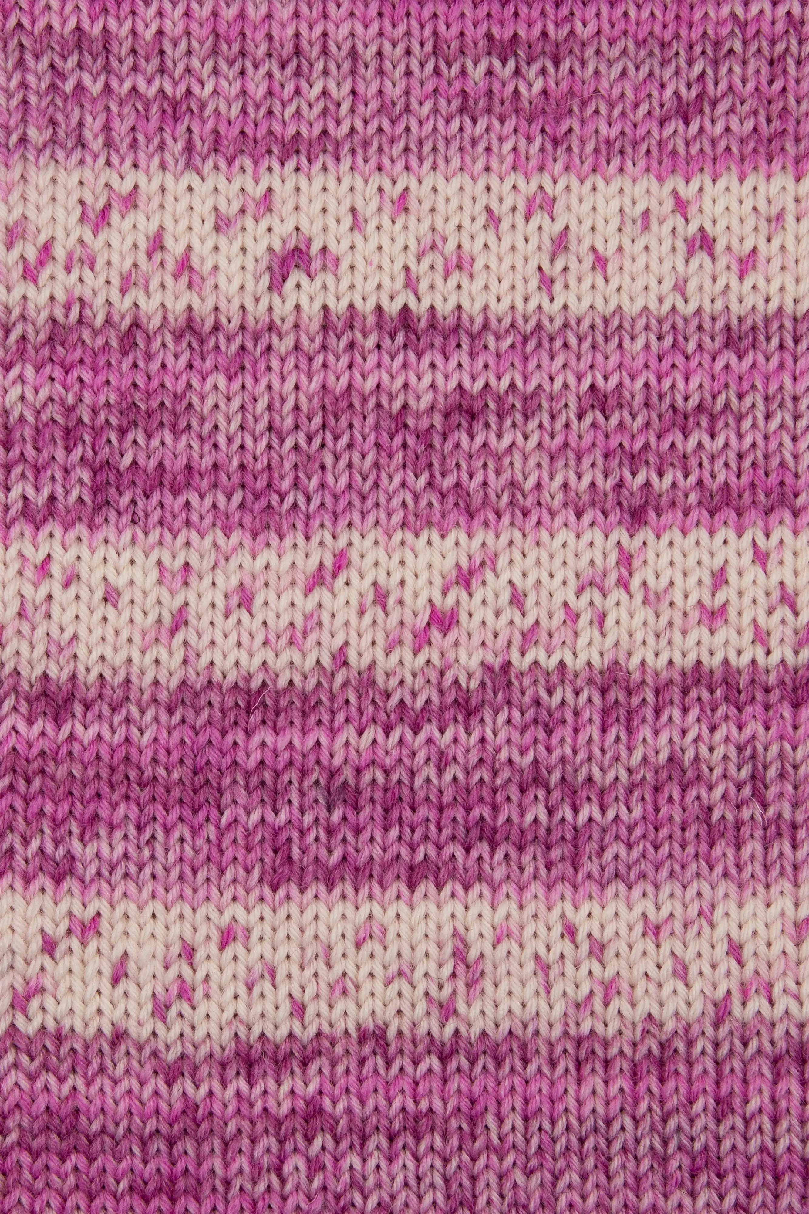 Gründl Sockenwolle Hot Socks 150 g 6-fach orchidee-himbeer-malve-weiß