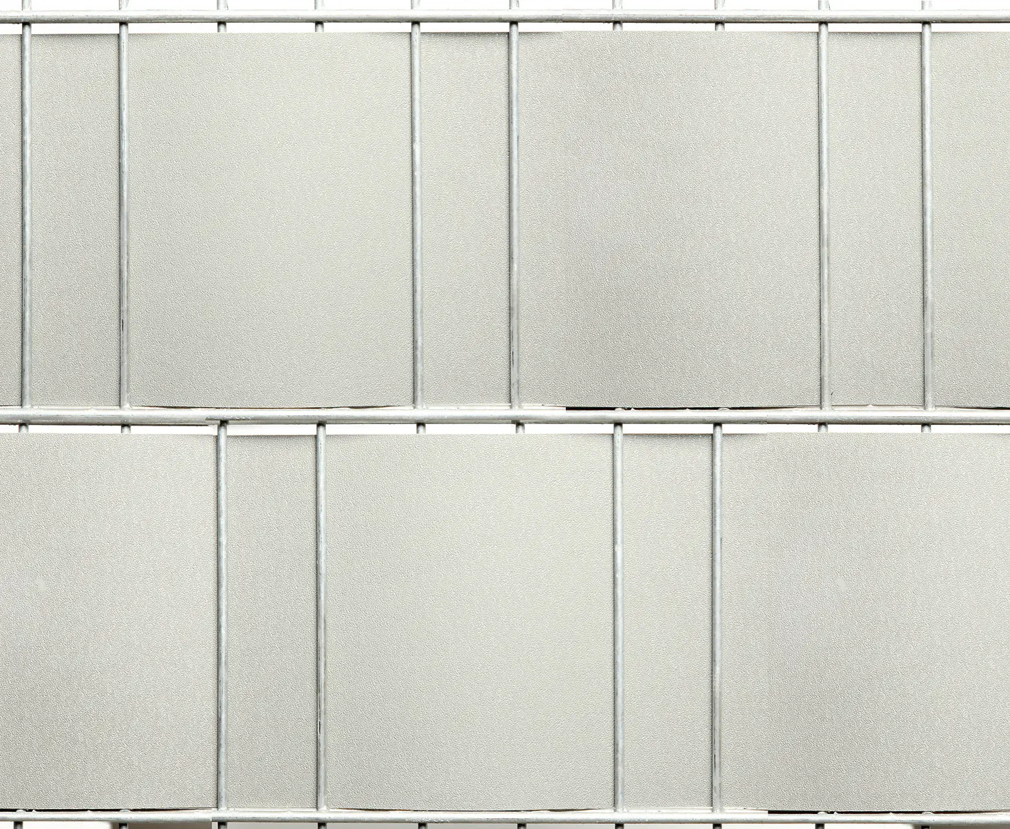 Floraworld Sichtschutz für Stabmattenzaun Classic 2,05 m x 19 cm silbergrau