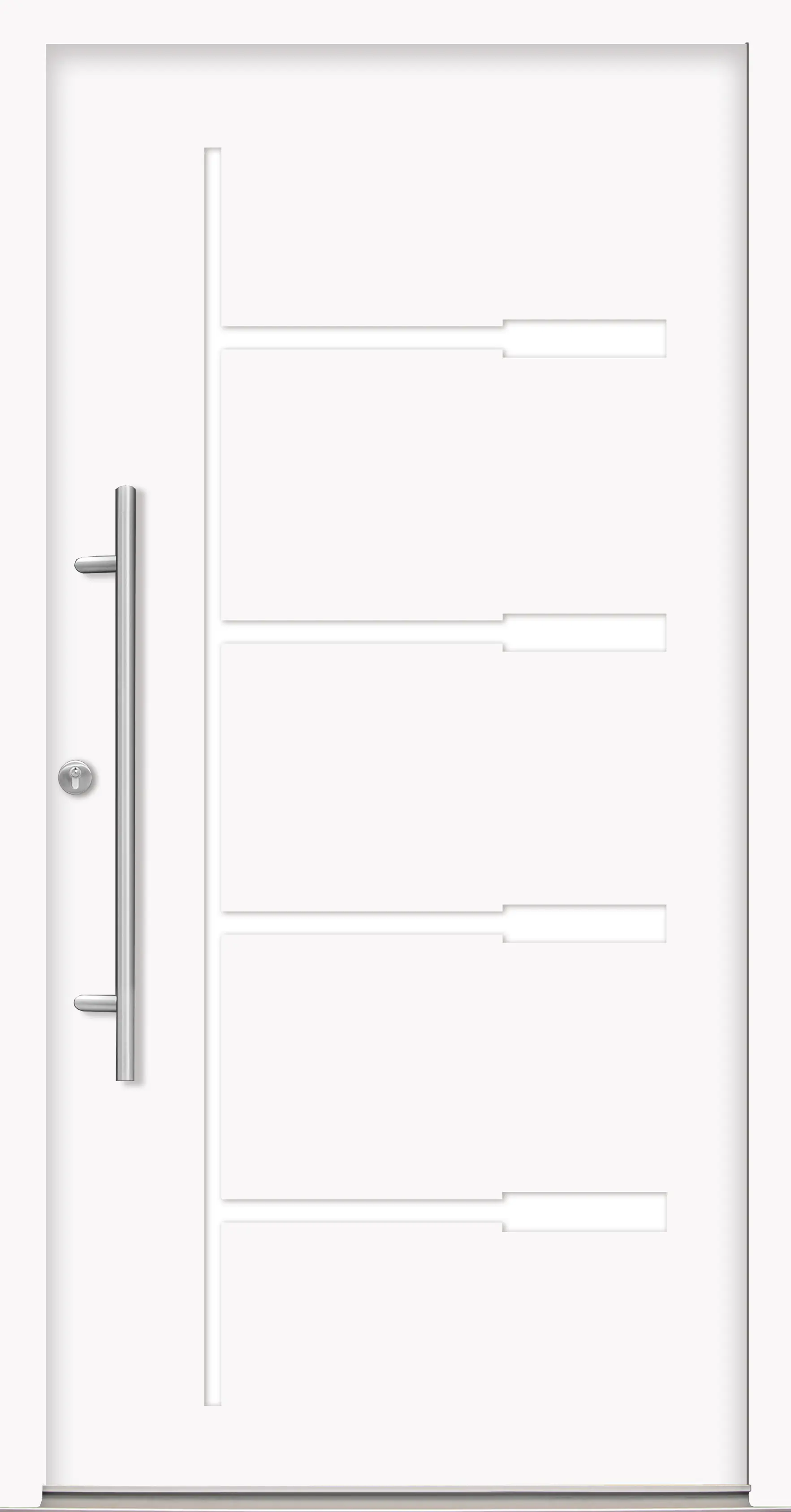 Splendoor Haustür Passivedoor Premium H1 Weiß DIN Links 100 x 210 cm