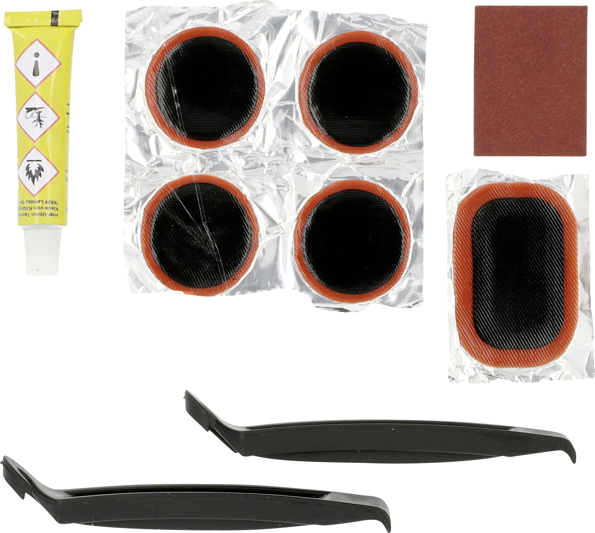 Fischer Flickbox für Schläuche 9 teilig mit Reifenheber Fischer Flickbox für Schläuche 9 teilig mit Reifenheber