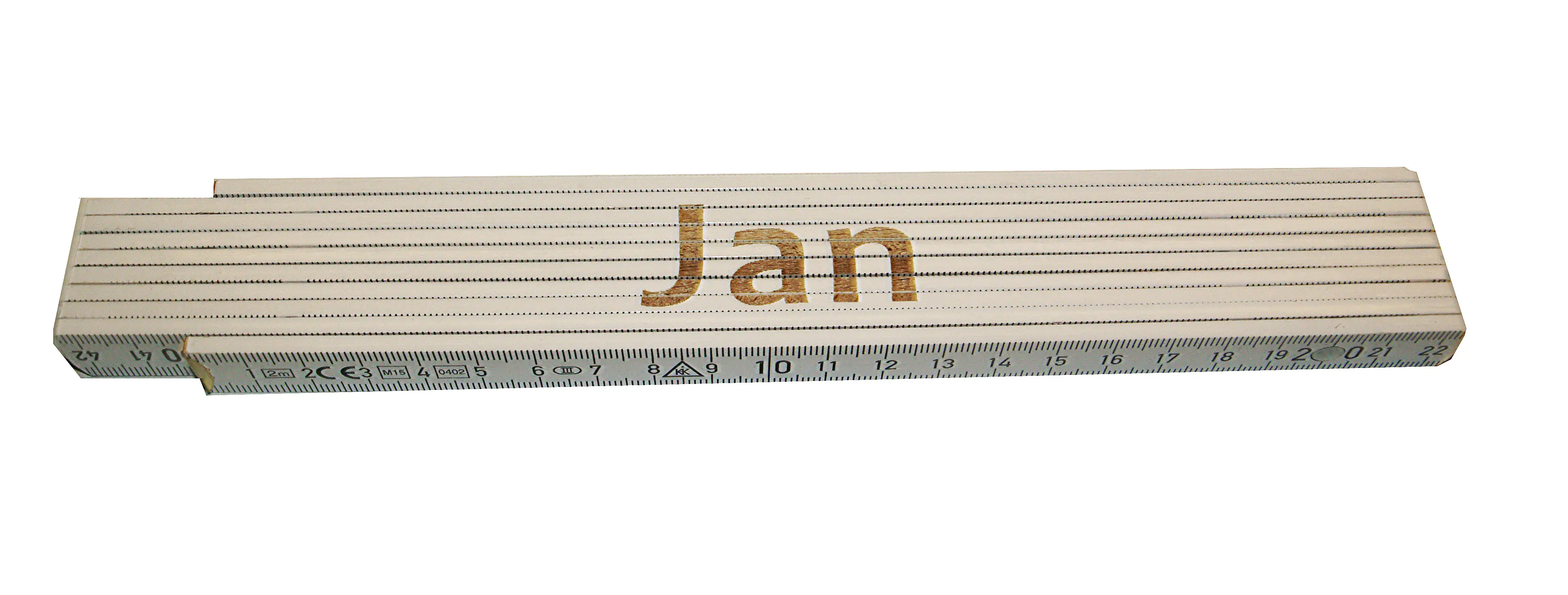 Zollstock Jan 2 m weiß